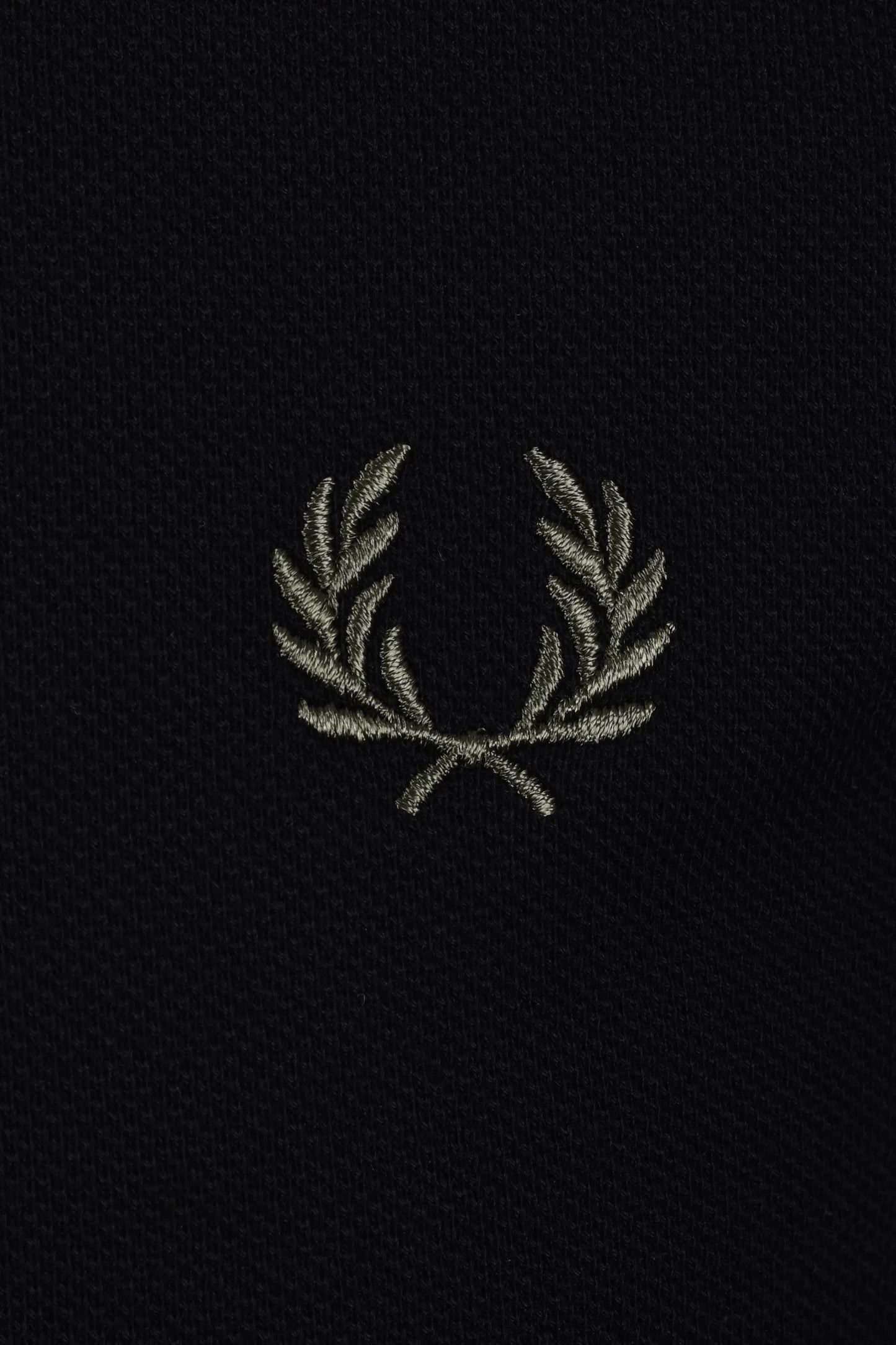 FRED PERRY LS TWIN TIPPED POLO BLACK/ECRU/LRLWR Fred Perry