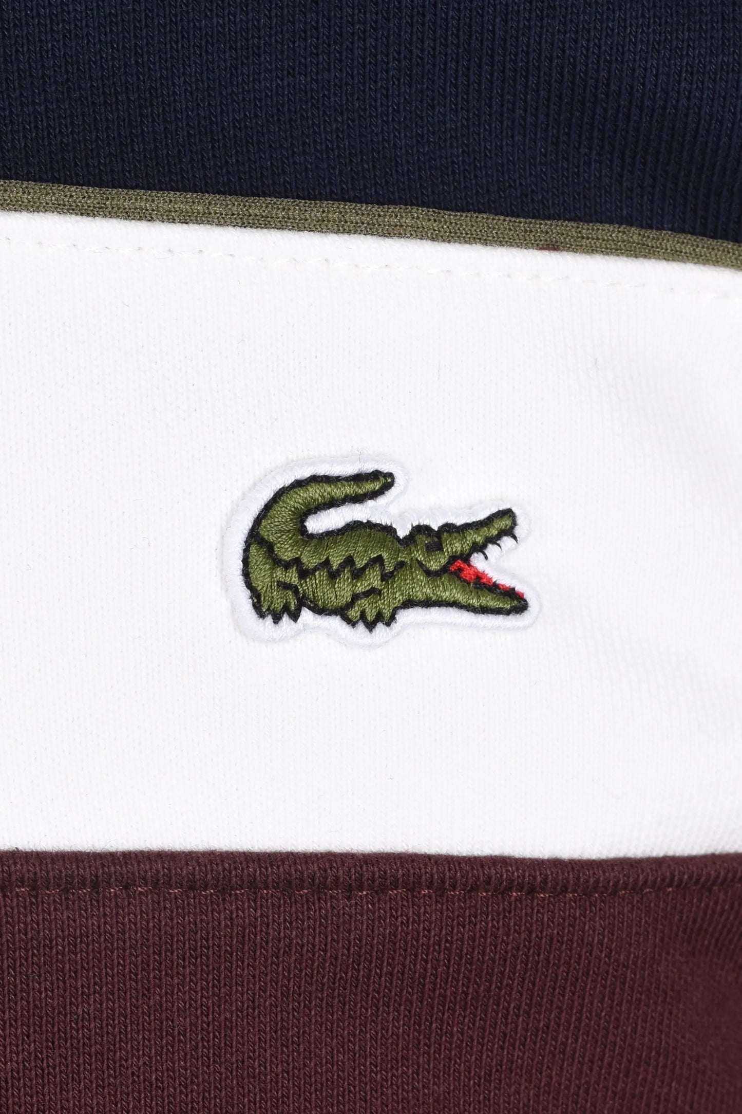 Lacoste Colour-Block Sweatshirt Navy/Cream/Brown Lacoste