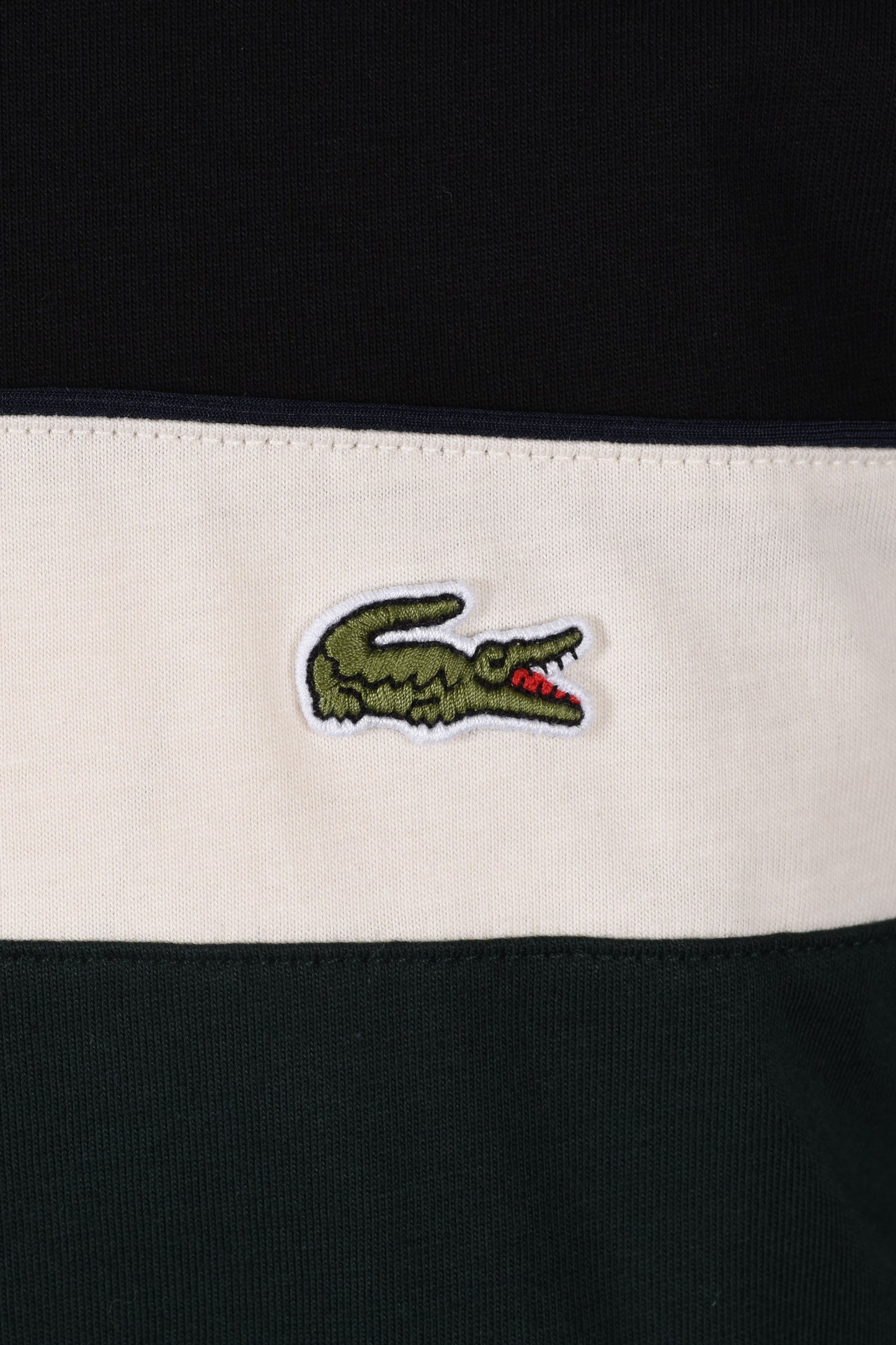 Lacoste Colour Block T-Shirt Black/Cream/Green