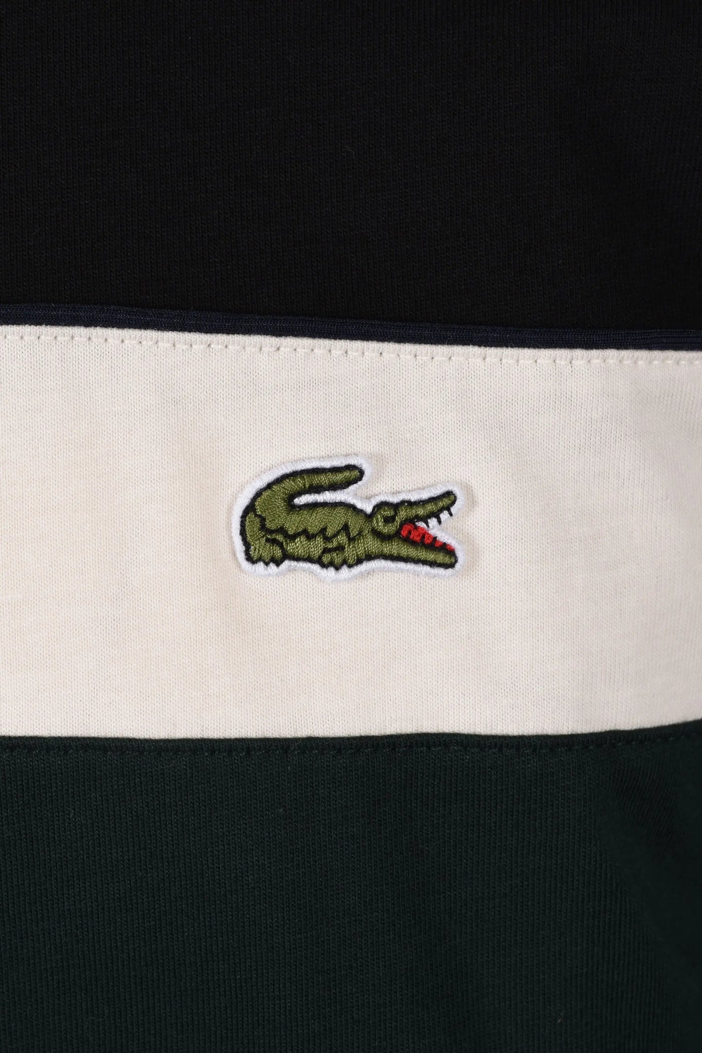 Lacoste Colour Block T-Shirt Black/Cream/Green Lacoste