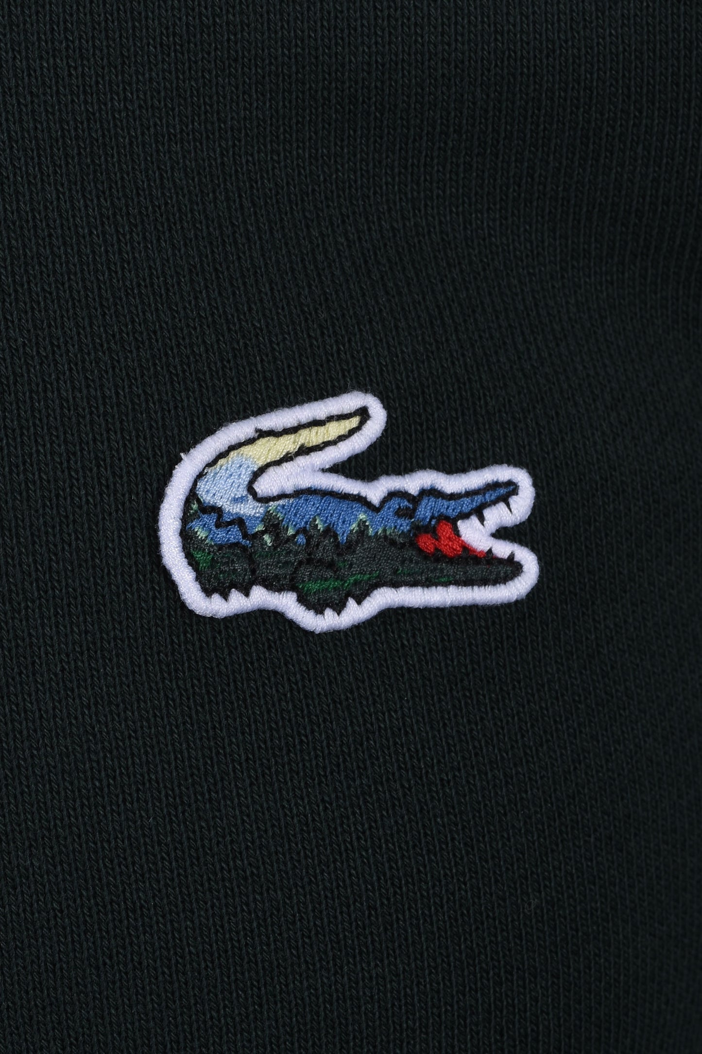Lacoste Painted Croc Sweatshirt Dark Green