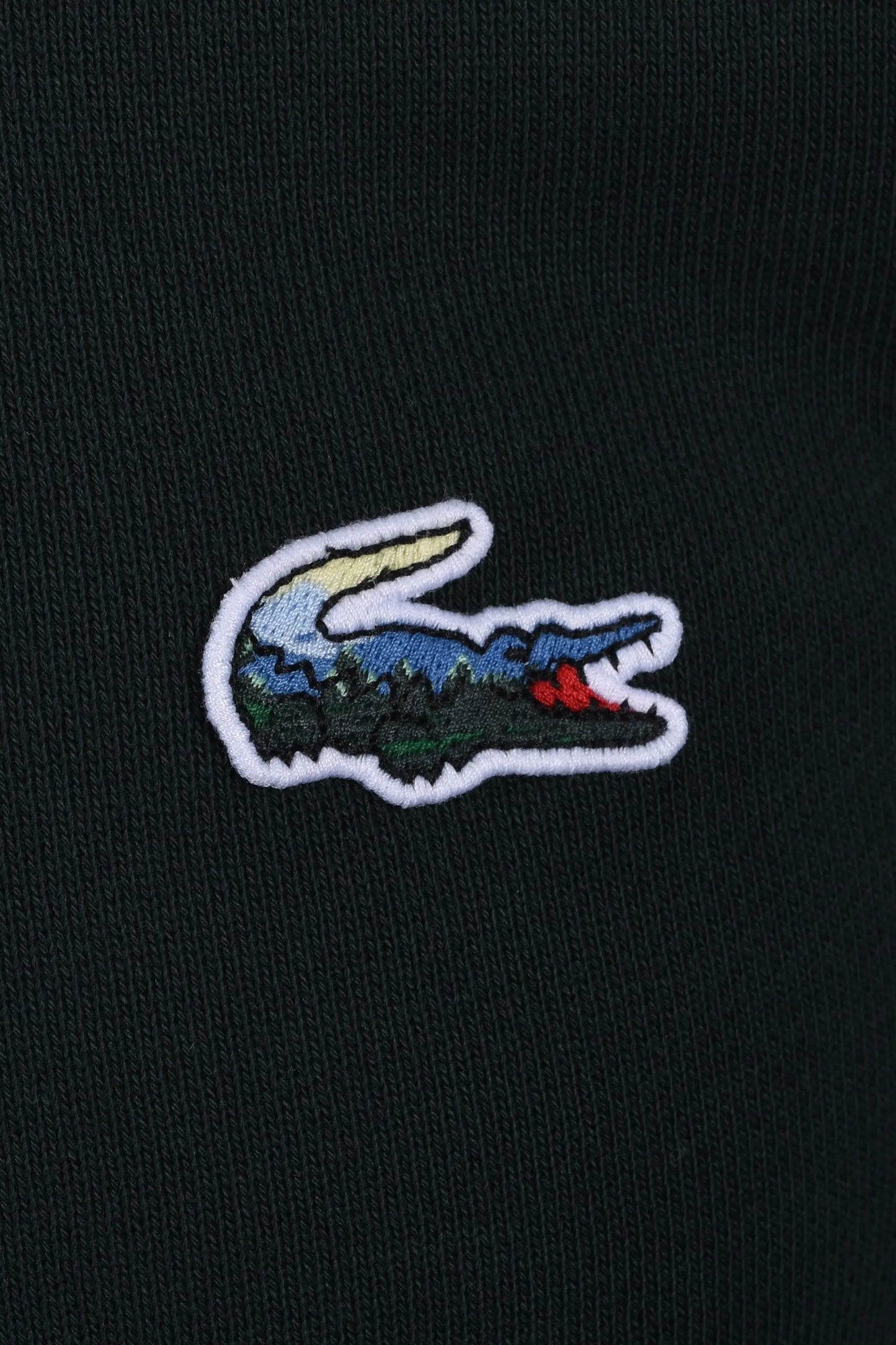 Lacoste Painted Croc Sweatshirt Dark Green Lacoste