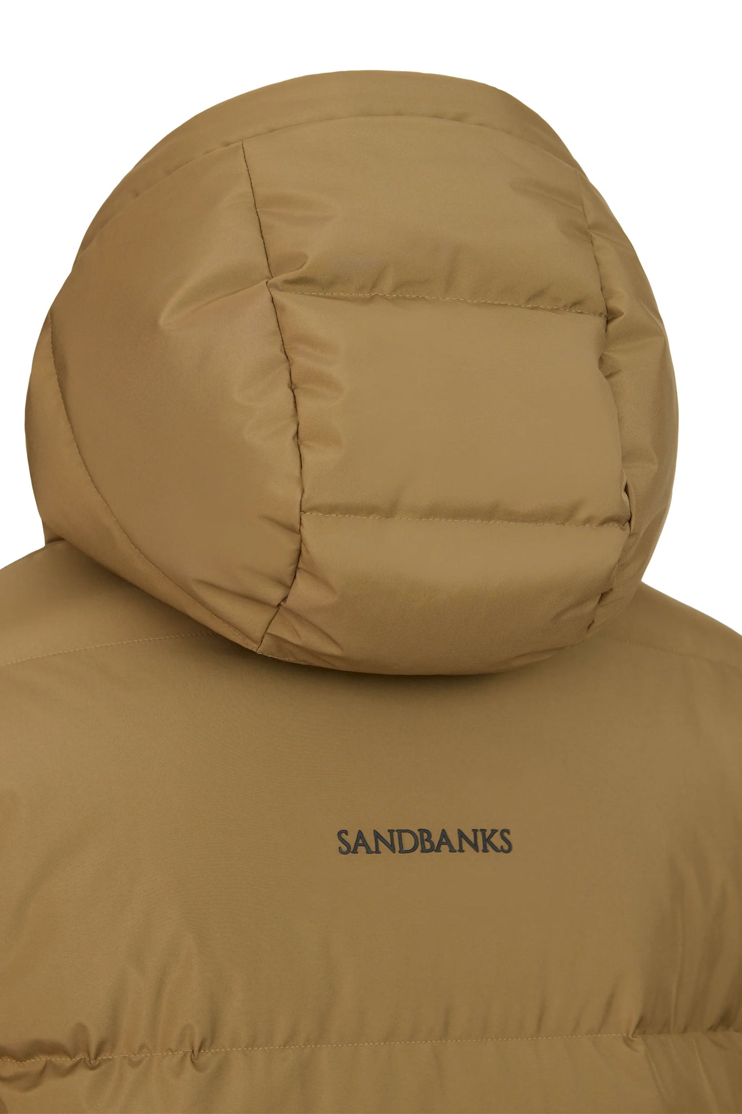 SANDBANKS ALPHA PUFFER JACKET LIGHT BROWN