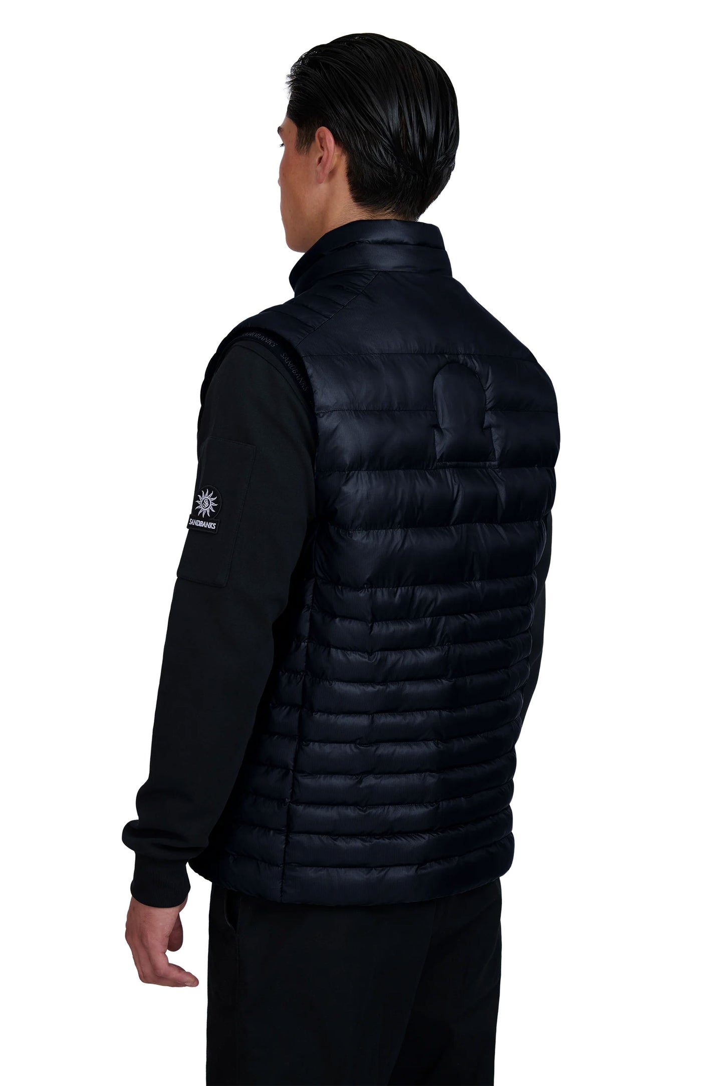 Sandbanks SANDBANKS RIPSTOP MICRO PUFFER GILET NAVY