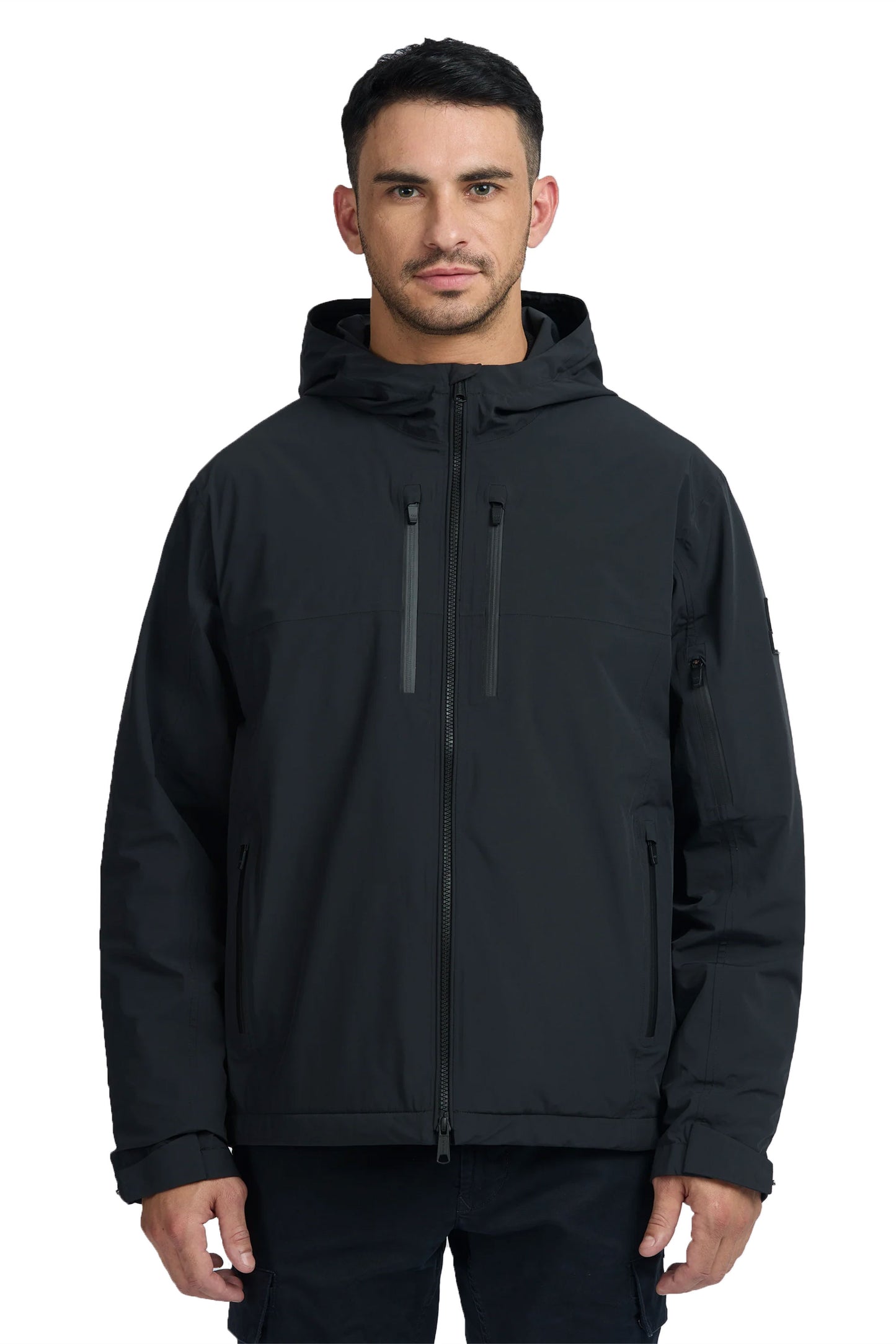 Sandbanks SANDBANKS STORM SHELL WATERPROOF JACKET BLACK