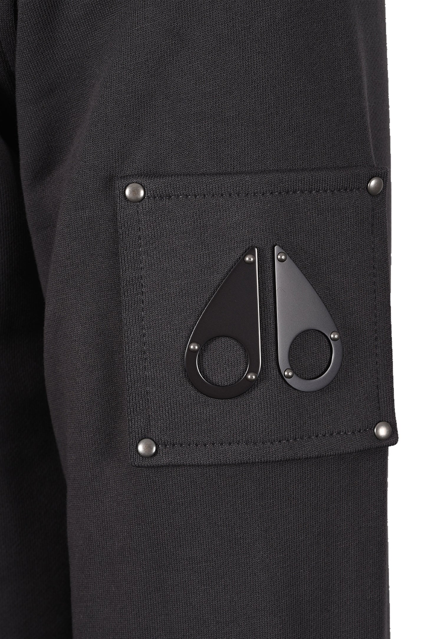 MOOSE KNUCKLES HARTSFIELD HALF ZIP CEMENT Moose Knuckles Michael Stewart Menswear Sweatshirts