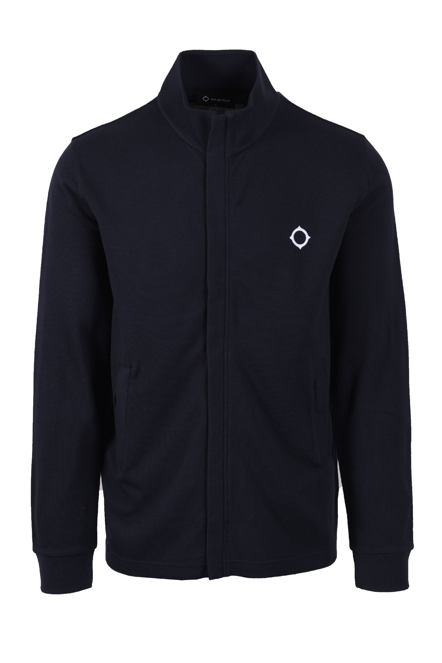 Ma.Strum Pique Full Zip Ink Navy