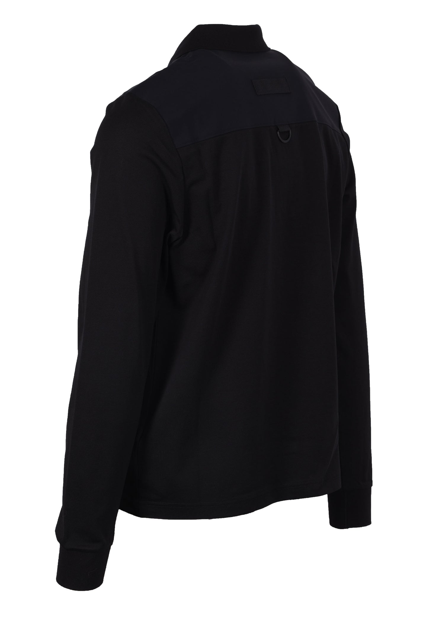 Moose Knuckles Dalon Long Sleeved Polo Shirt Black