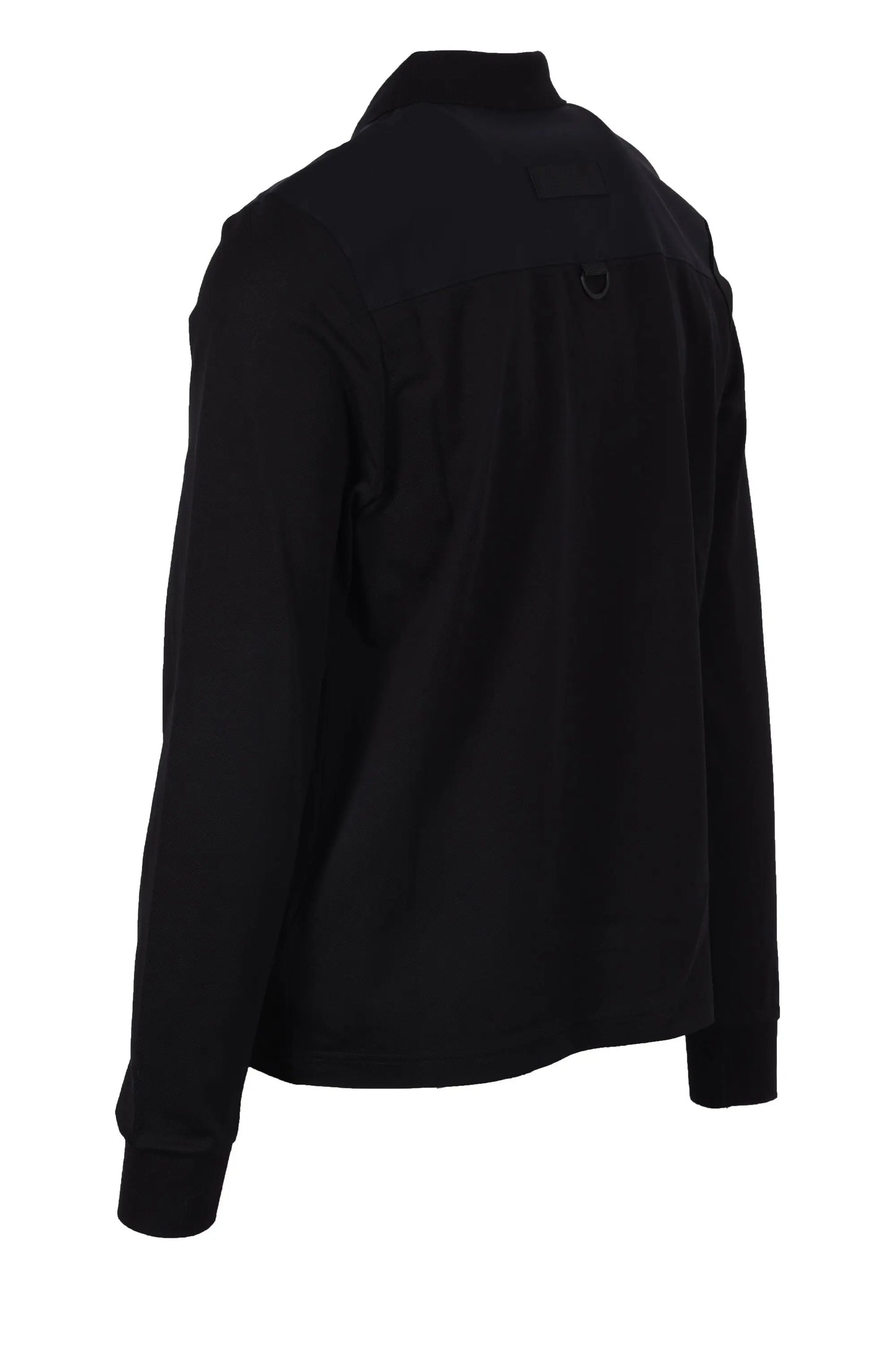 Moose Knuckles Dalon Long Sleeved Polo Shirt Black Moose Knuckles