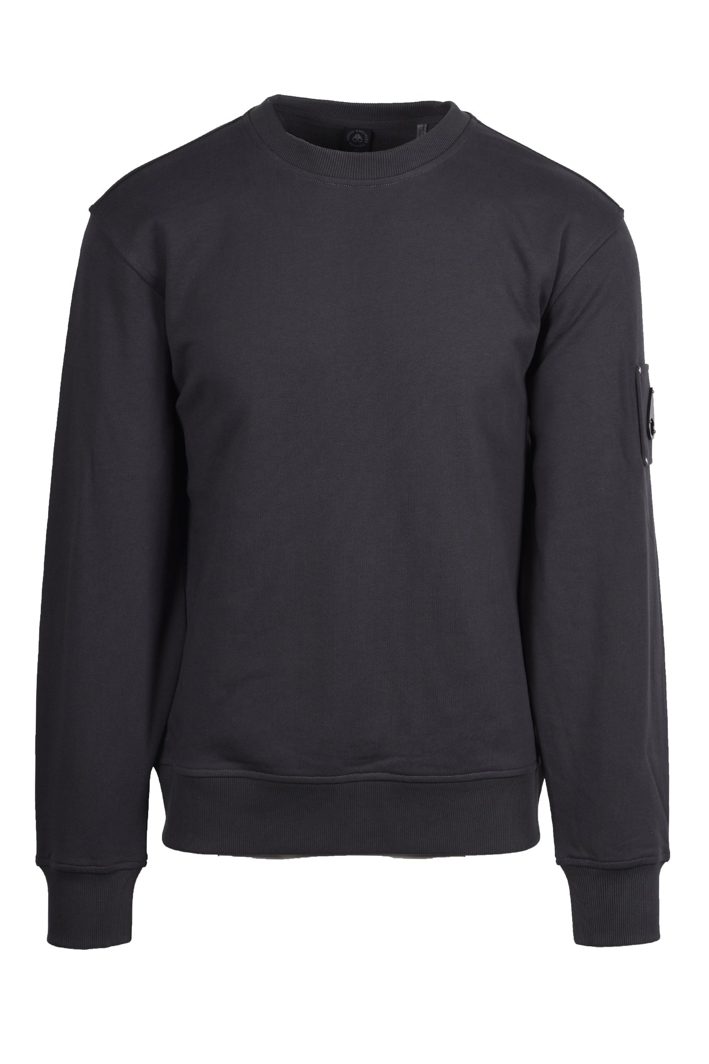 Moose Knuckles Hartsfield Crew Neck Sweatshirt Cement