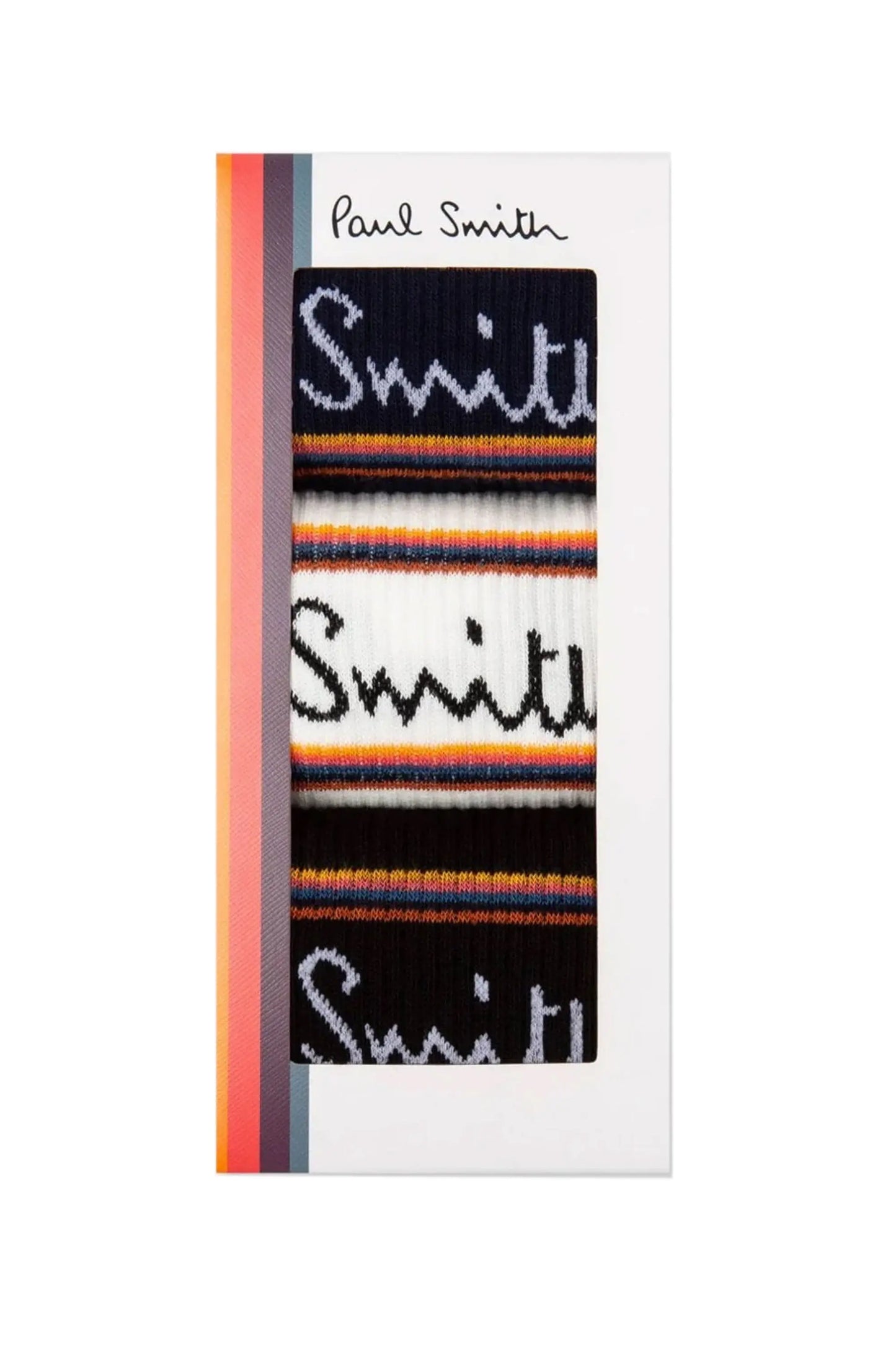 PAUL SMITH 3 PACK SPORT SOCKS WHITE/NAVY/BLACK Paul Smith