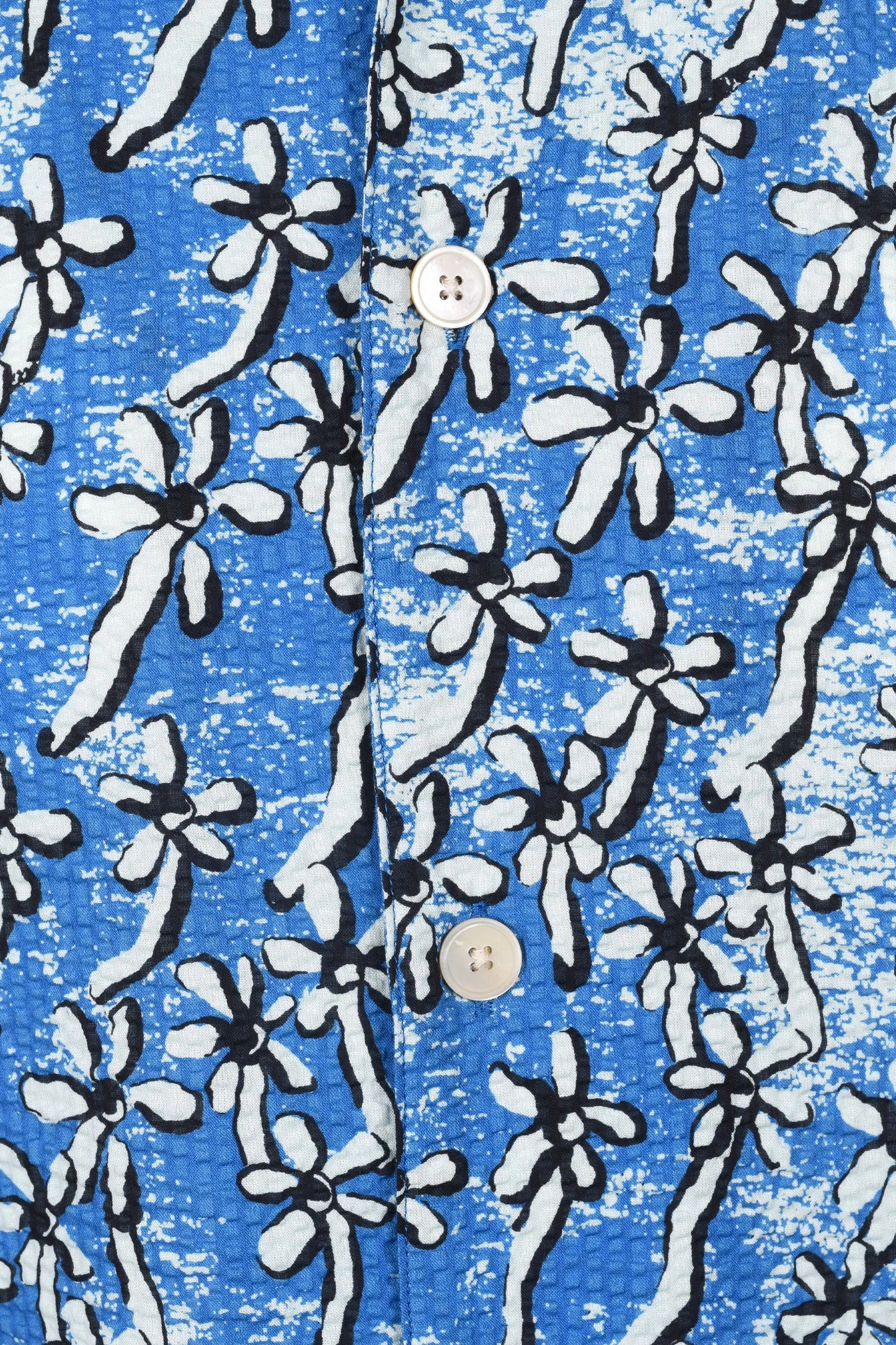 PAUL SMITH CASUAL FIT FLORAL SEERSUCKER SHIRT LIGHT BLUE Paul Smith