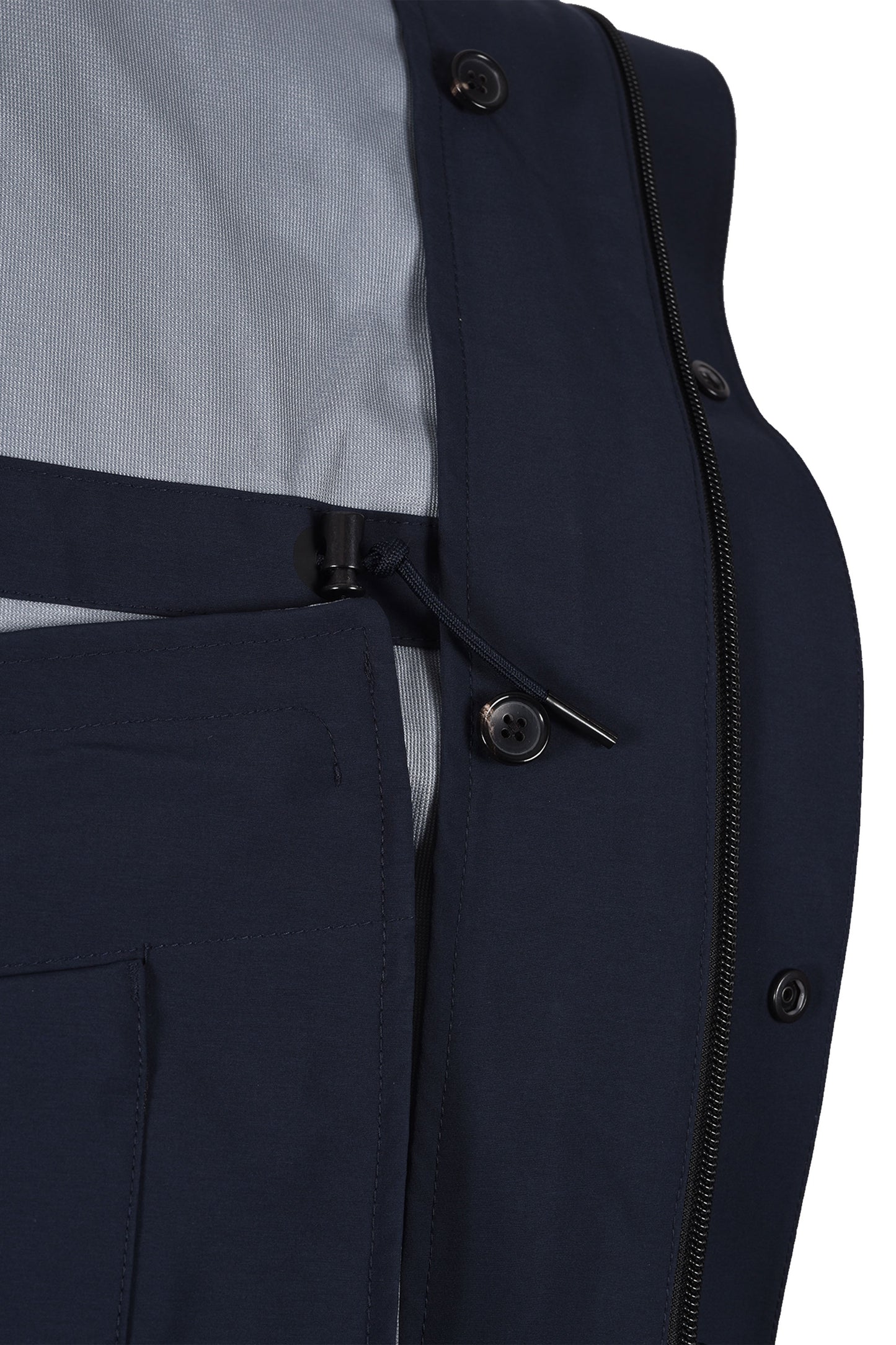 PAUL SMITH PARKA DETACHABLE LINER NAVY Paul Smith Michael Stewart Menswear Jackets