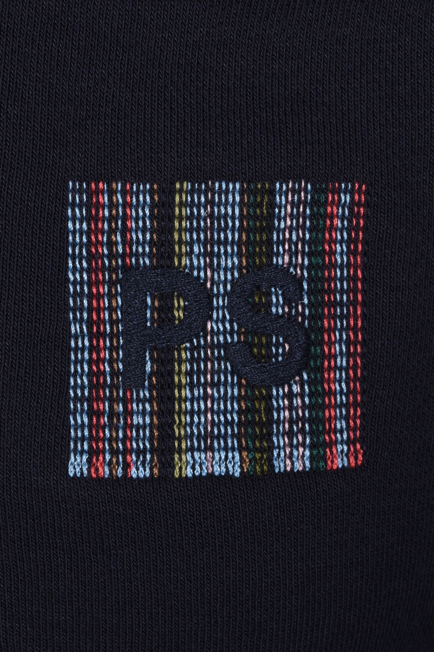 PAUL SMITH PS LOGO HALF ZIP SWEAT NAVY