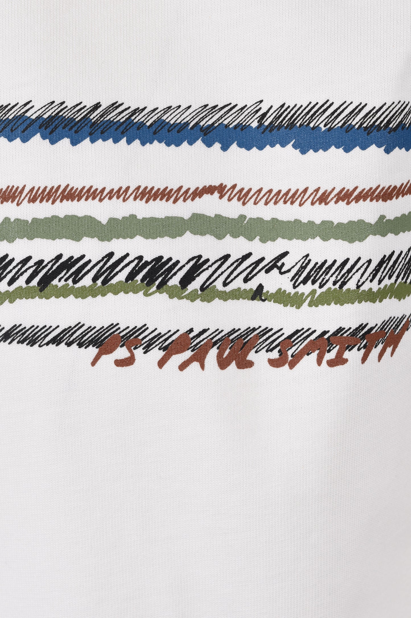 PAUL SMITH REG FIT STRIPE T-SHIRT WHITE Paul Smith Michael Stewart Menswear T-Shirts