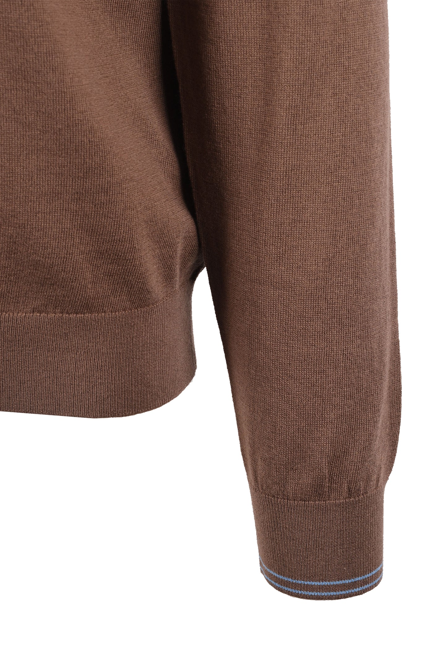 PAUL SMITH ZIP NECK SWEATSHIRT BROWN Paul Smith Michael Stewart Menswear Knitwear