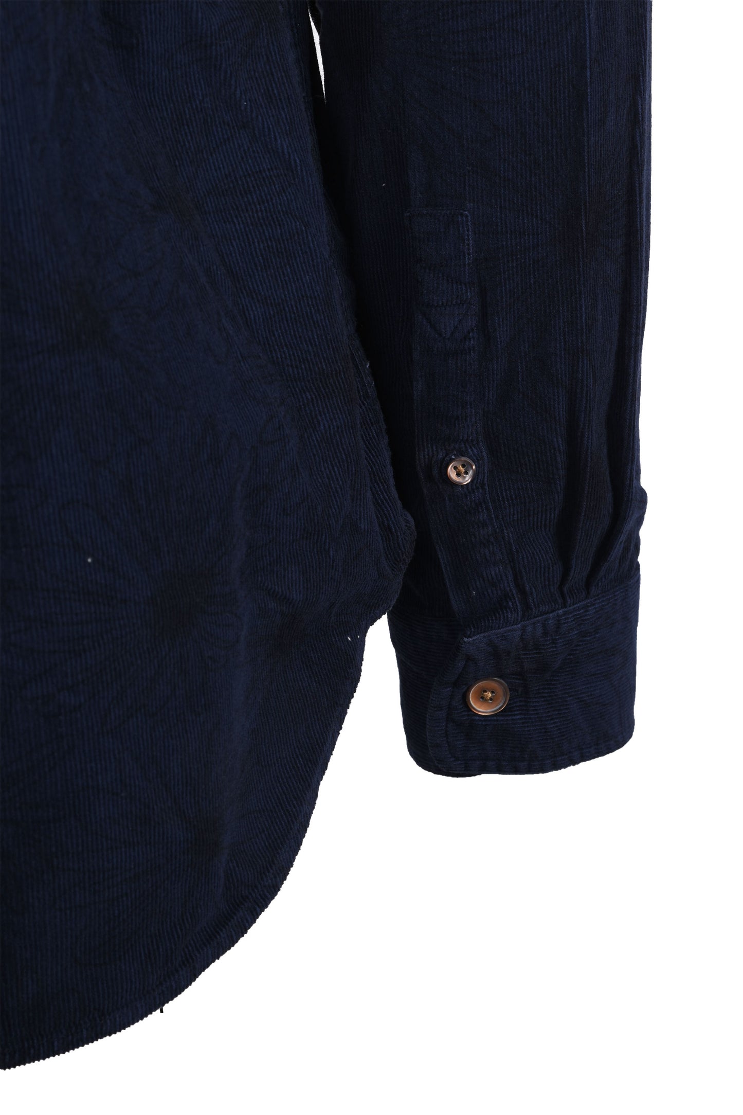 Paul Smith Casual Fit Corduroy Floral Shirt Dark Navy