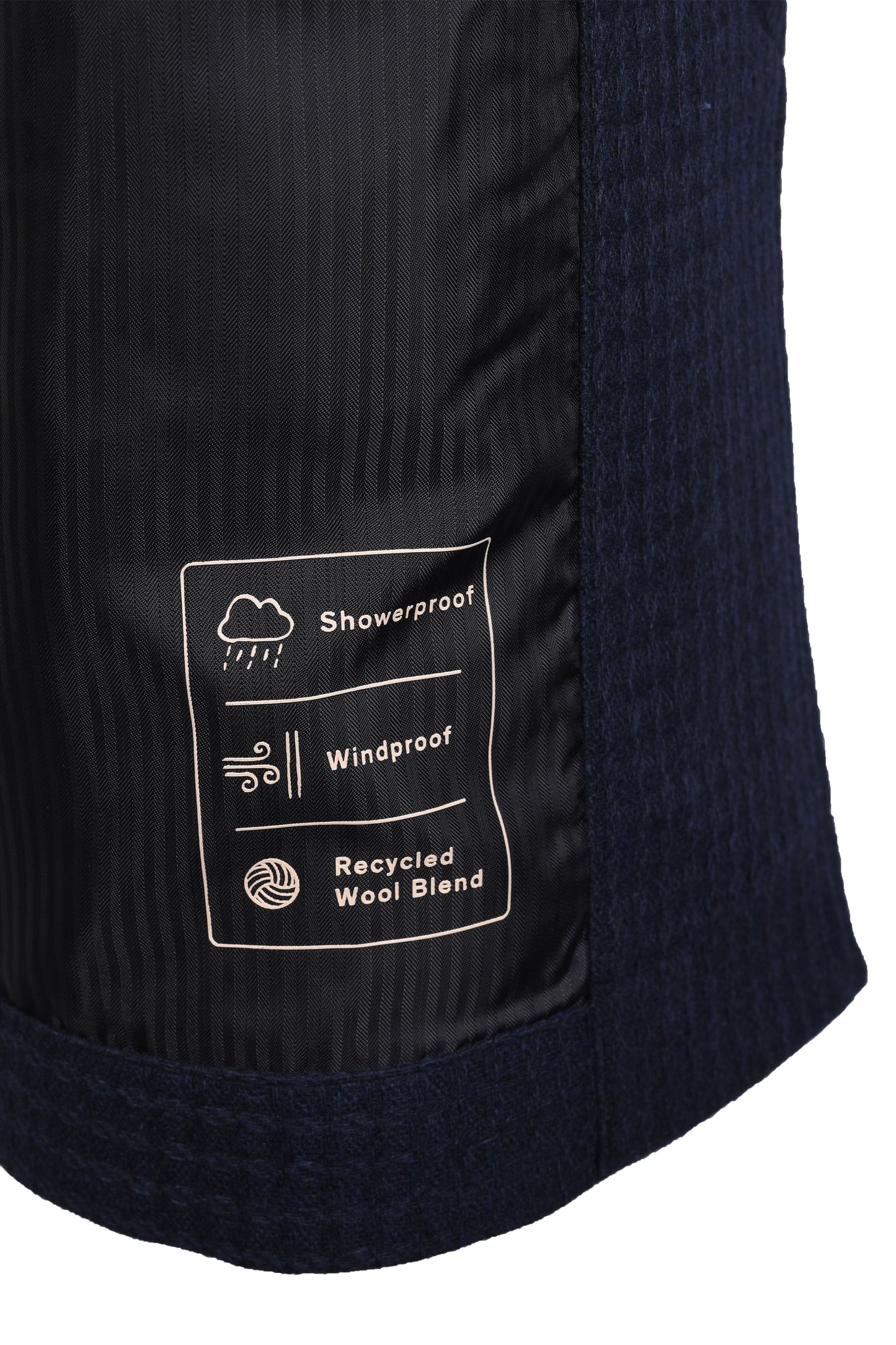 Paul Smith Check Coat Dark Navy
