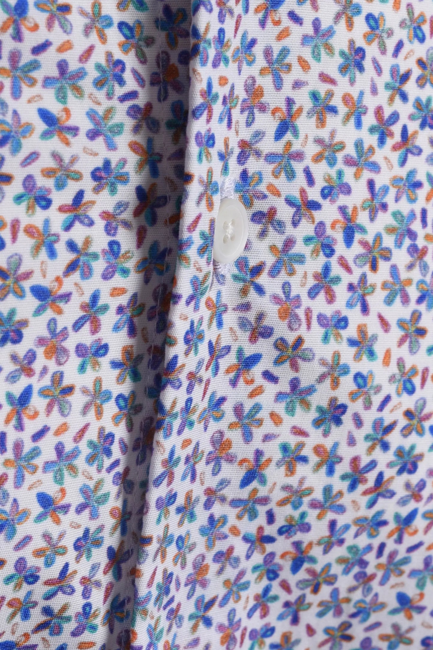 Paul Smith LS Slim Fit Shirt White Floral Paul Smith