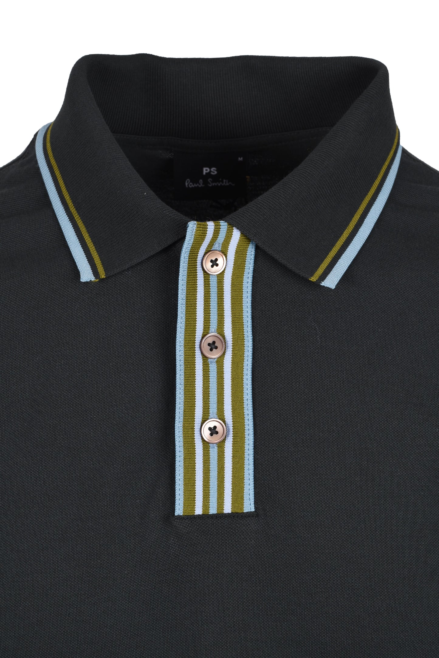 Paul Smith Reg Fit Stripe Placket Polo Green