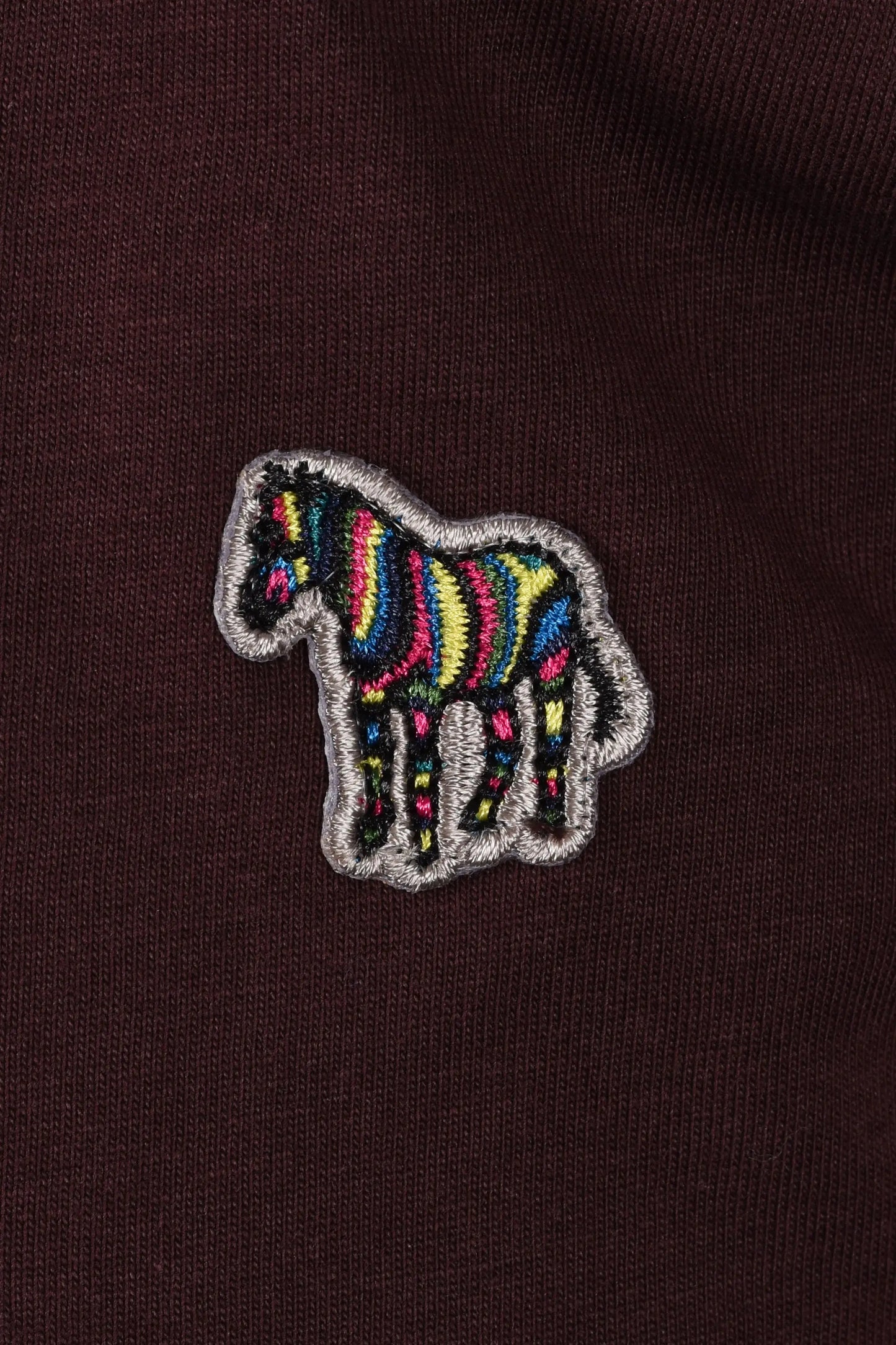 Paul Smith Reg Fit Zebra T-Shirt Burgundy Paul Smith