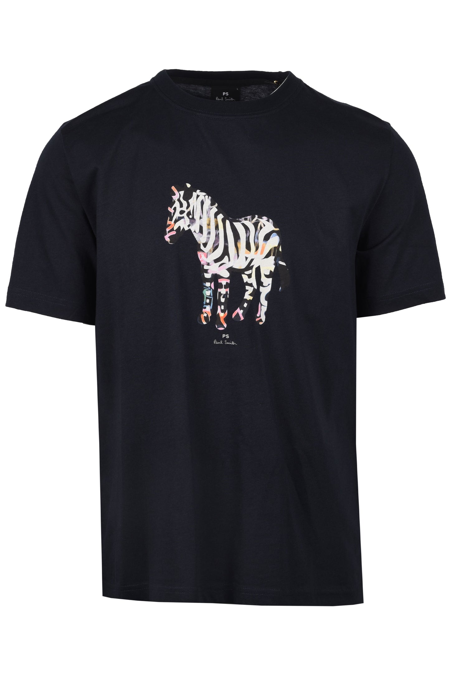 Paul Smith Reg Fit Zebra T-Shirt Dark Navy