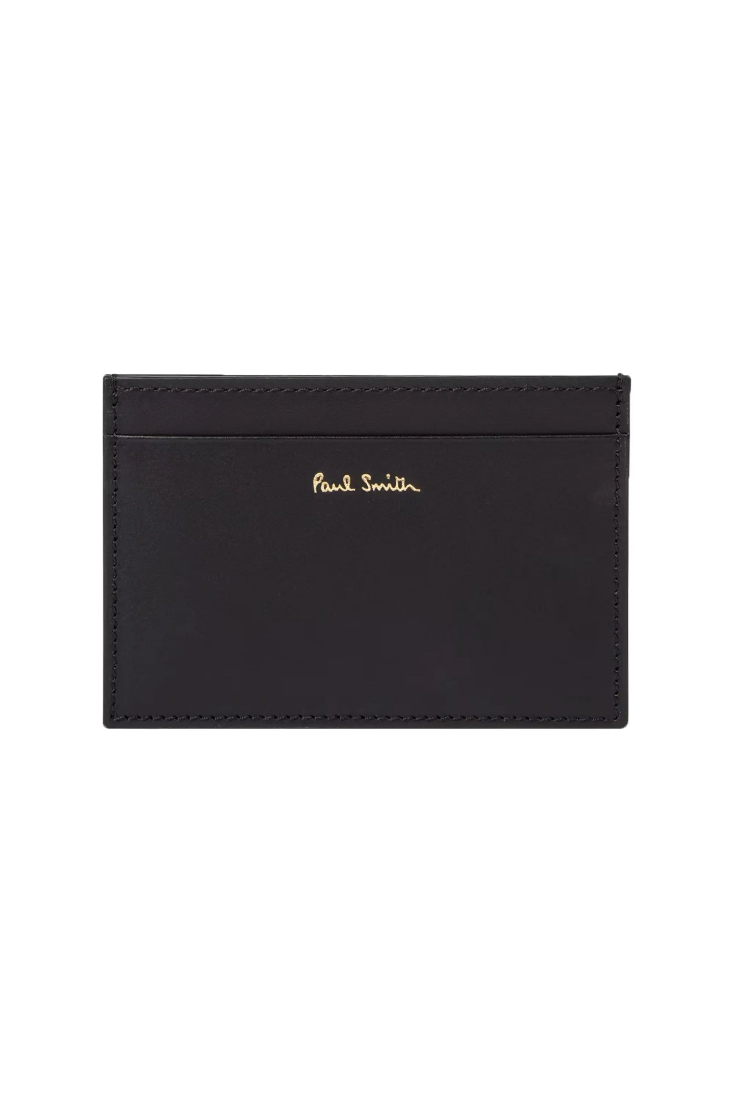 Paul Smith Signature Stripe Leather Card Holder Black Paul Smith