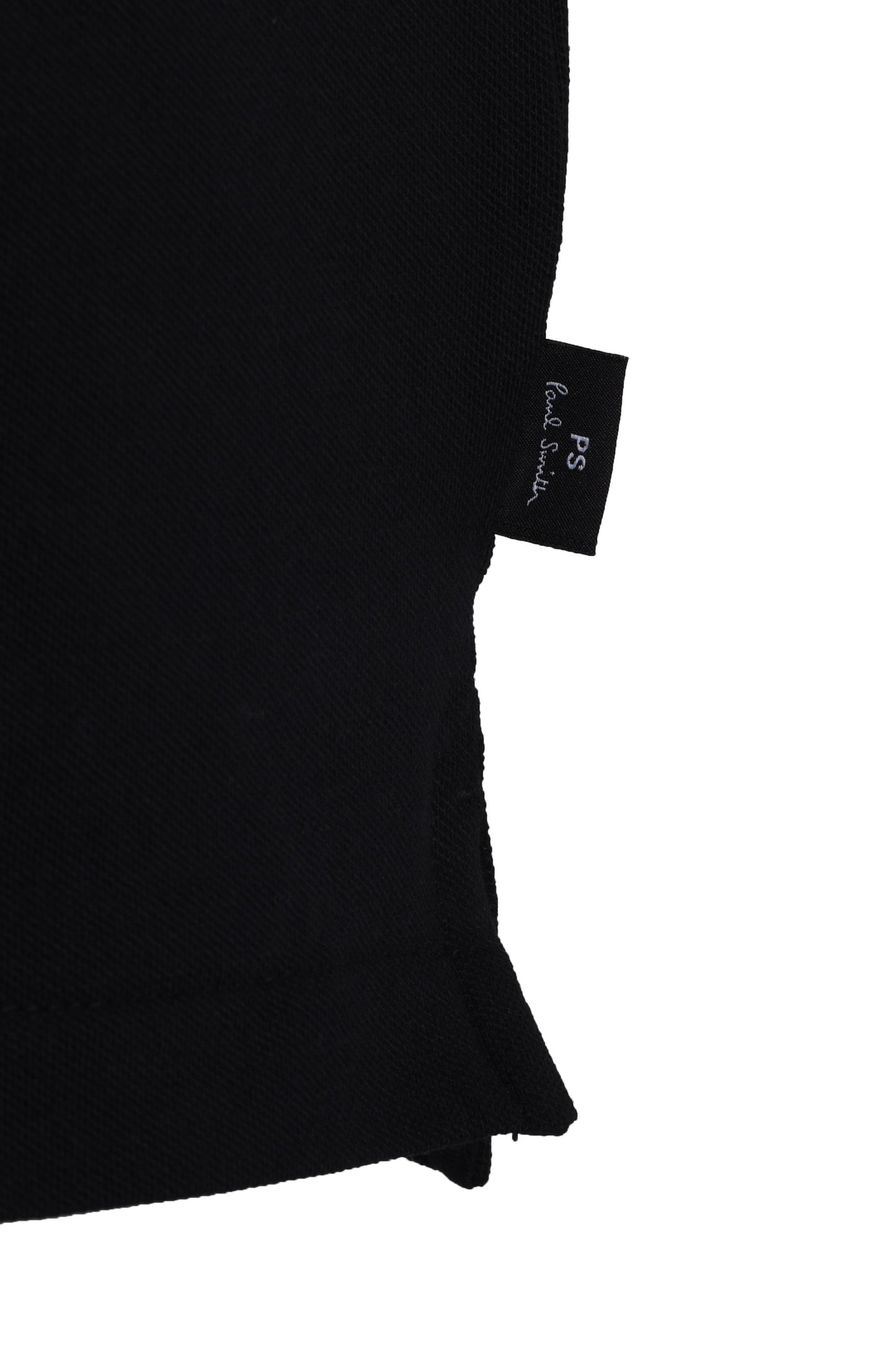 Paul Smith Stripe Collar Reg Fit Polo Black