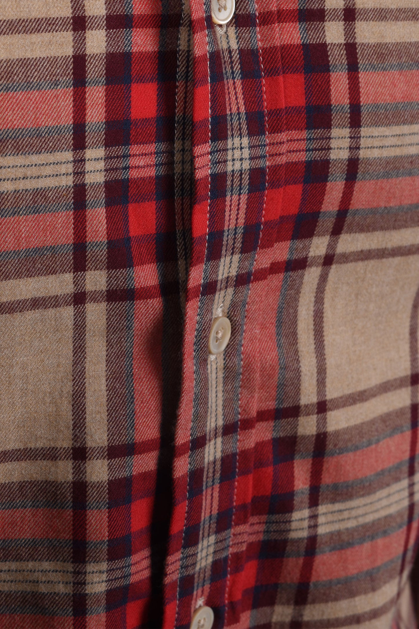 Paul Smith Tailored Fit Check Shirt Tan