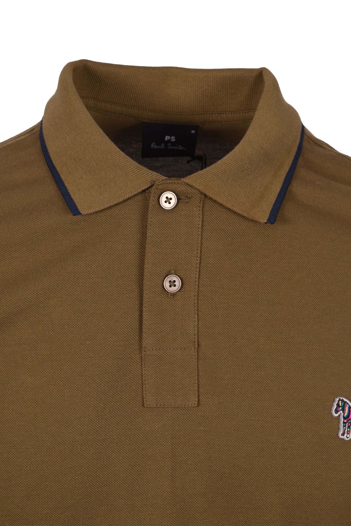 Paul Smith Zebra Tipped Polo Military Green