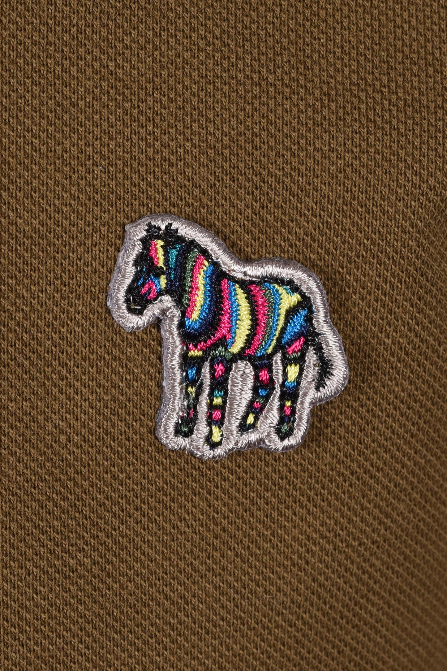 Paul Smith Zebra Tipped Polo Military Green