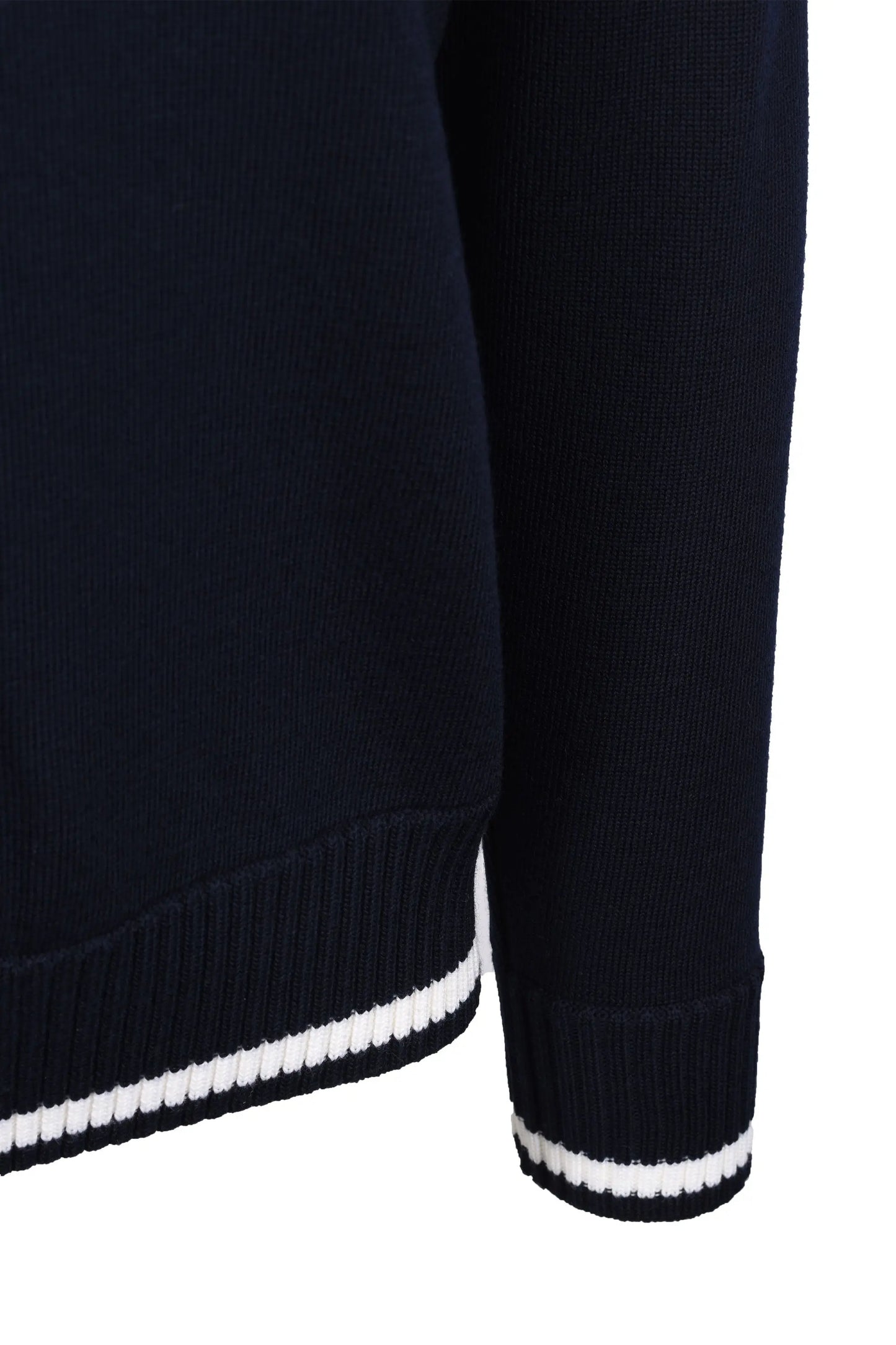 Paul & Shark Half Zip Knitwear Navy & Cream Paul & Shark