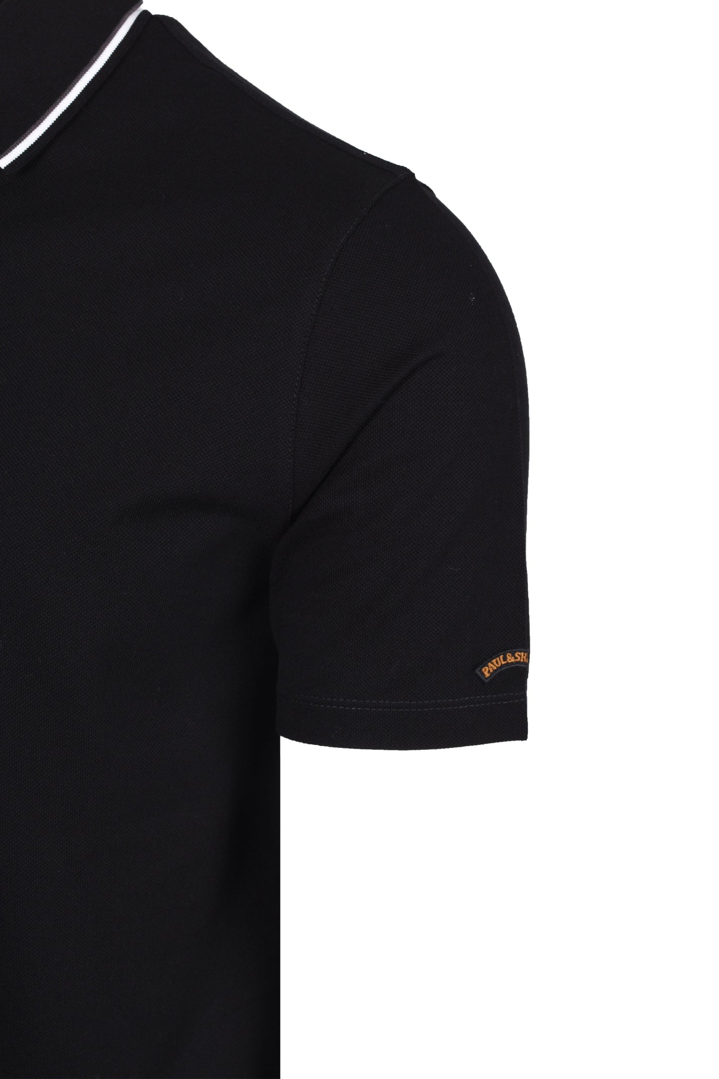 Paul & Shark Tipped Polo Shirt Black