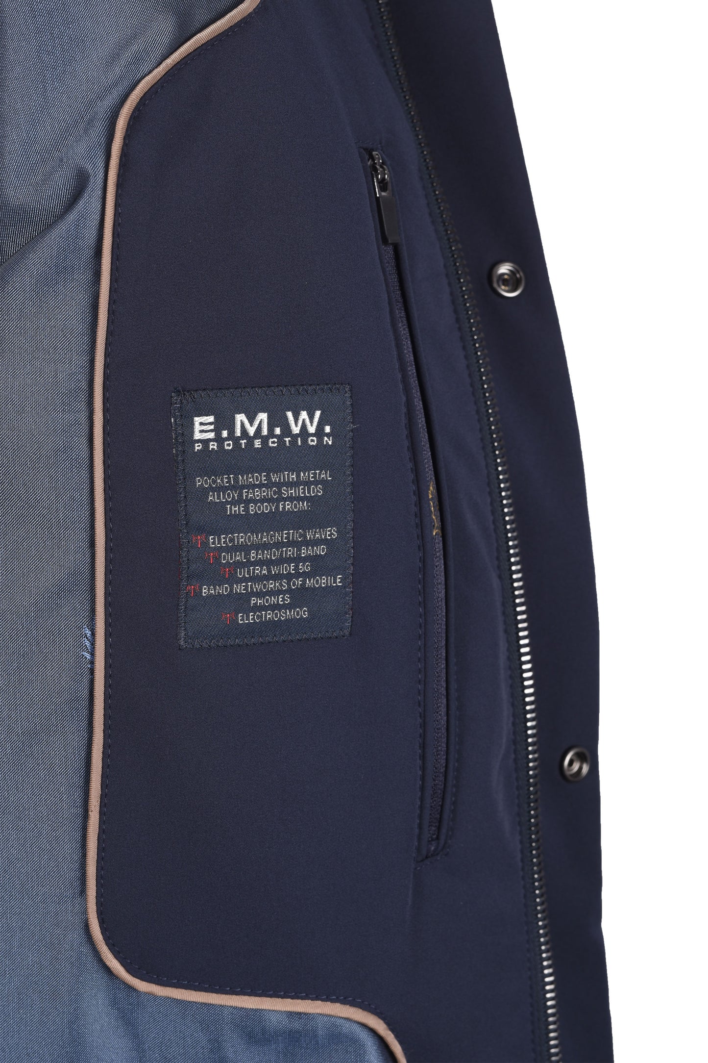 Paul & Shark Woven Coat Navy