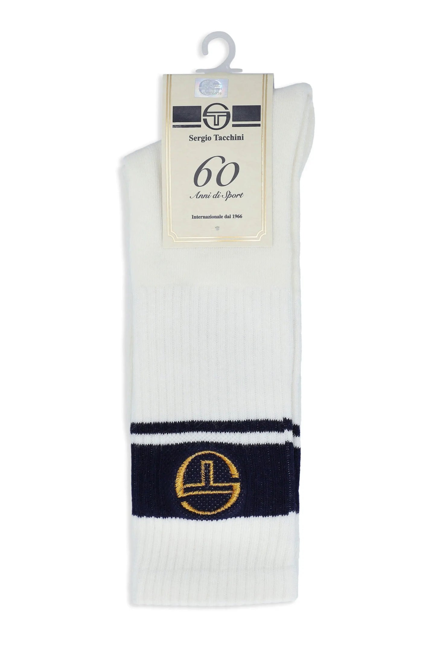 SERGIO TACCHINI 60th ANNIVERSARY YOUNGLINE KNITTED POLO GARDENIA/MARITIME BLUE Sergio Tacchini