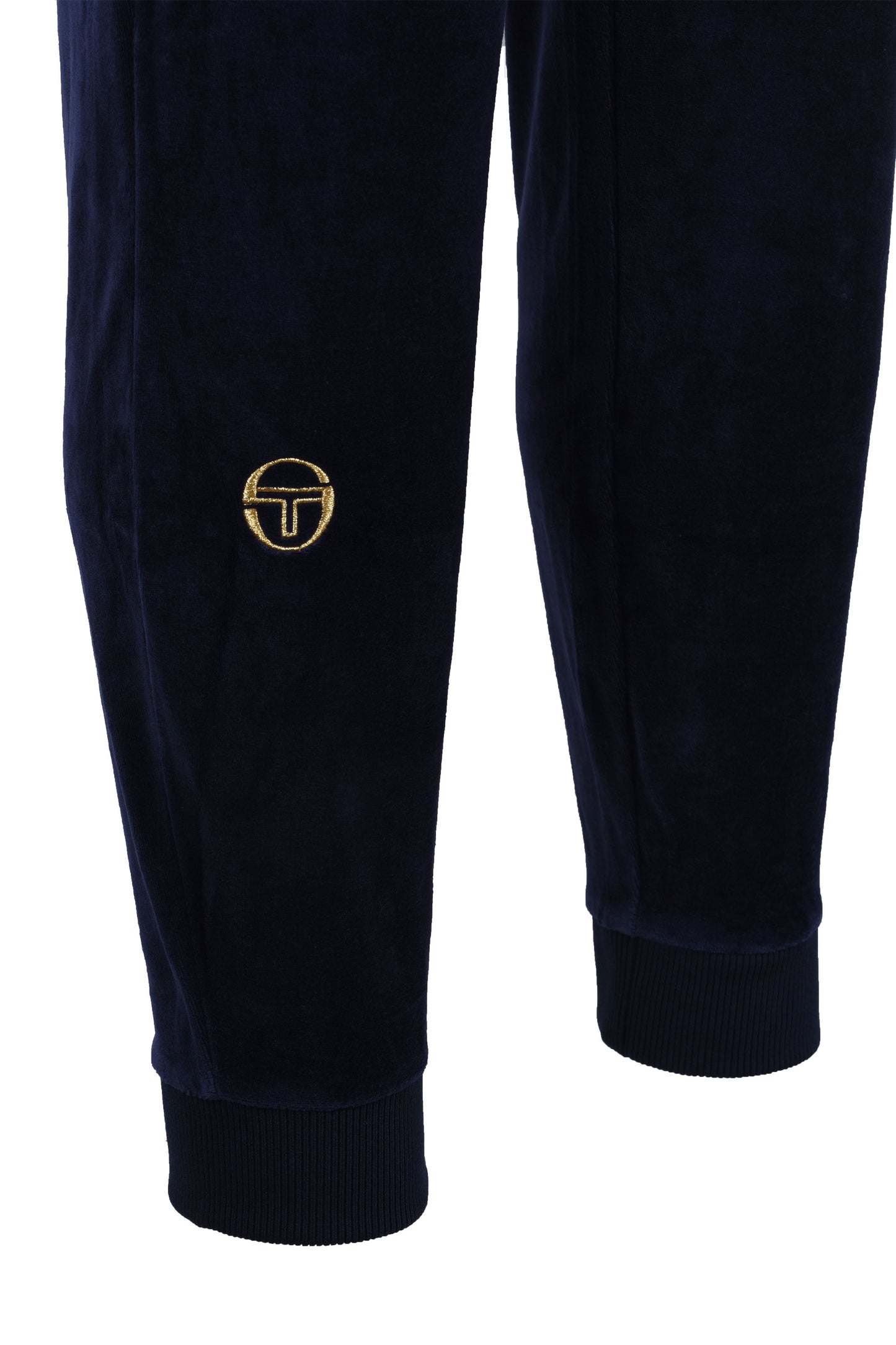 Sergio Tacchini Court Velour Track Pants Maritime Blue/Gardenia