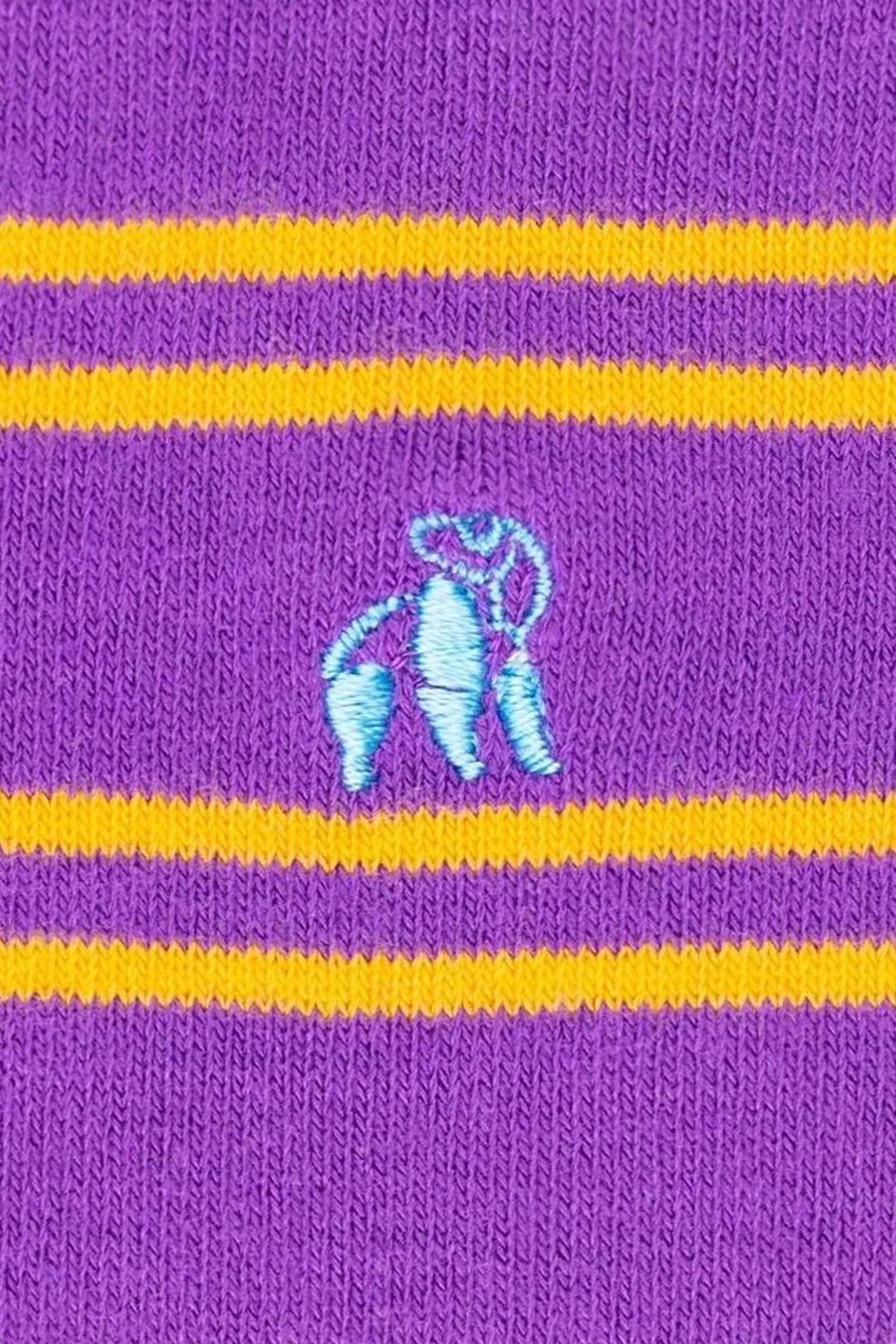 SWOLE PANDA BAMBOO SOCKS LILAC ORANGE STRIPE Swole Panda Michael Stewart Menswear Socks