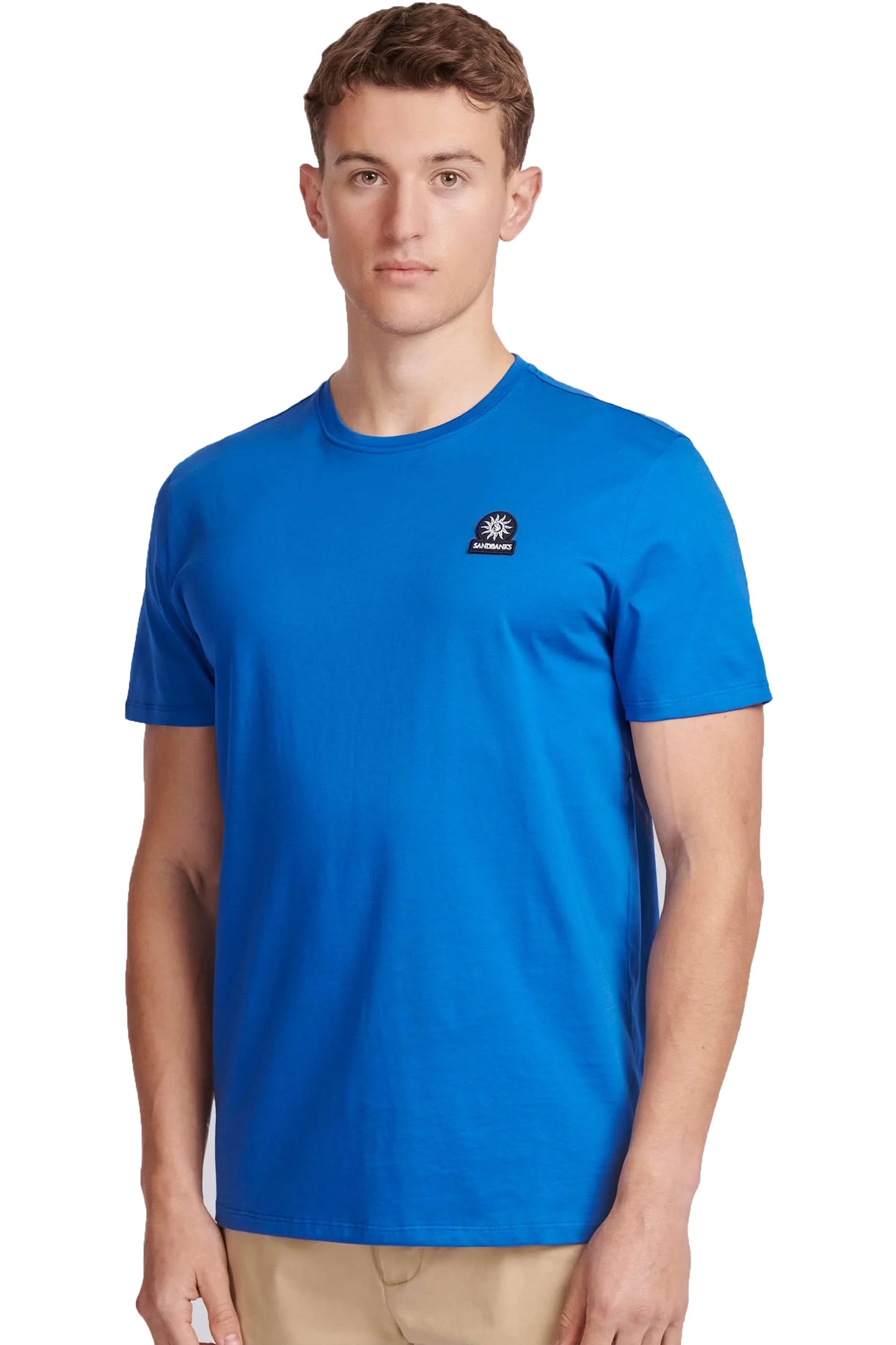 Sandbanks Badge Logo T-Shirt Nautical Blue