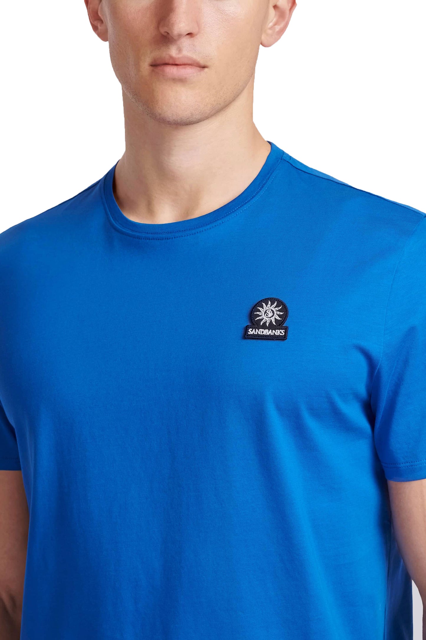 Sandbanks Badge Logo T-Shirt Nautical Blue