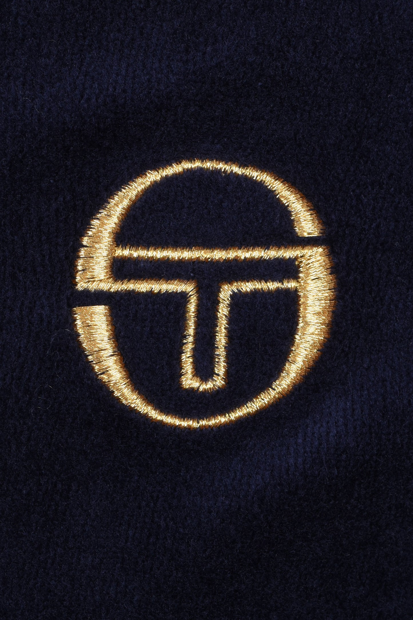 Sergio Tacchini Court Velour Track Top Maritime Blue/Gardenia