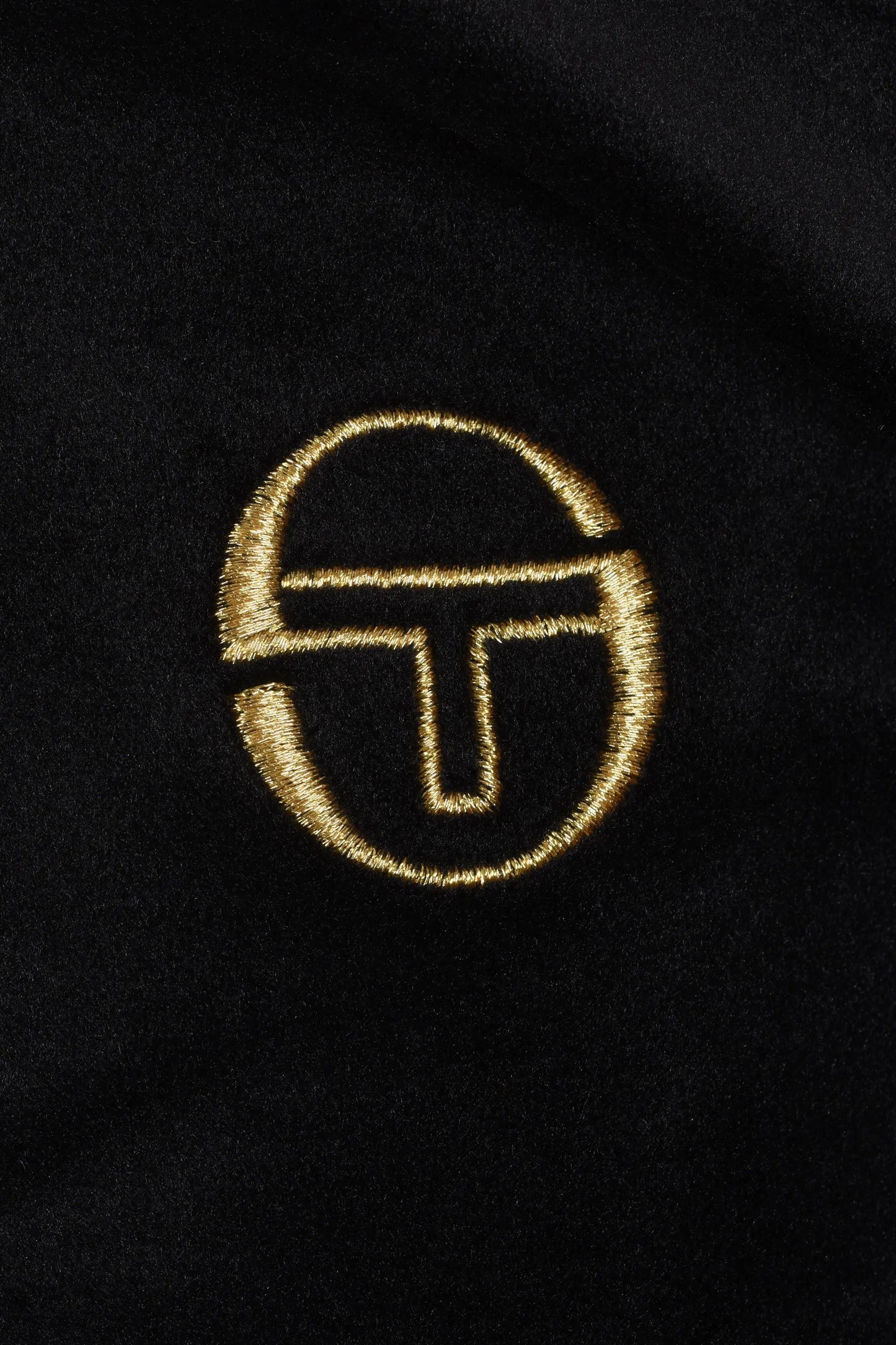 Sergio Tacchini Mahony Half Zip Velour Polo Black/Gold Sergio Tacchini