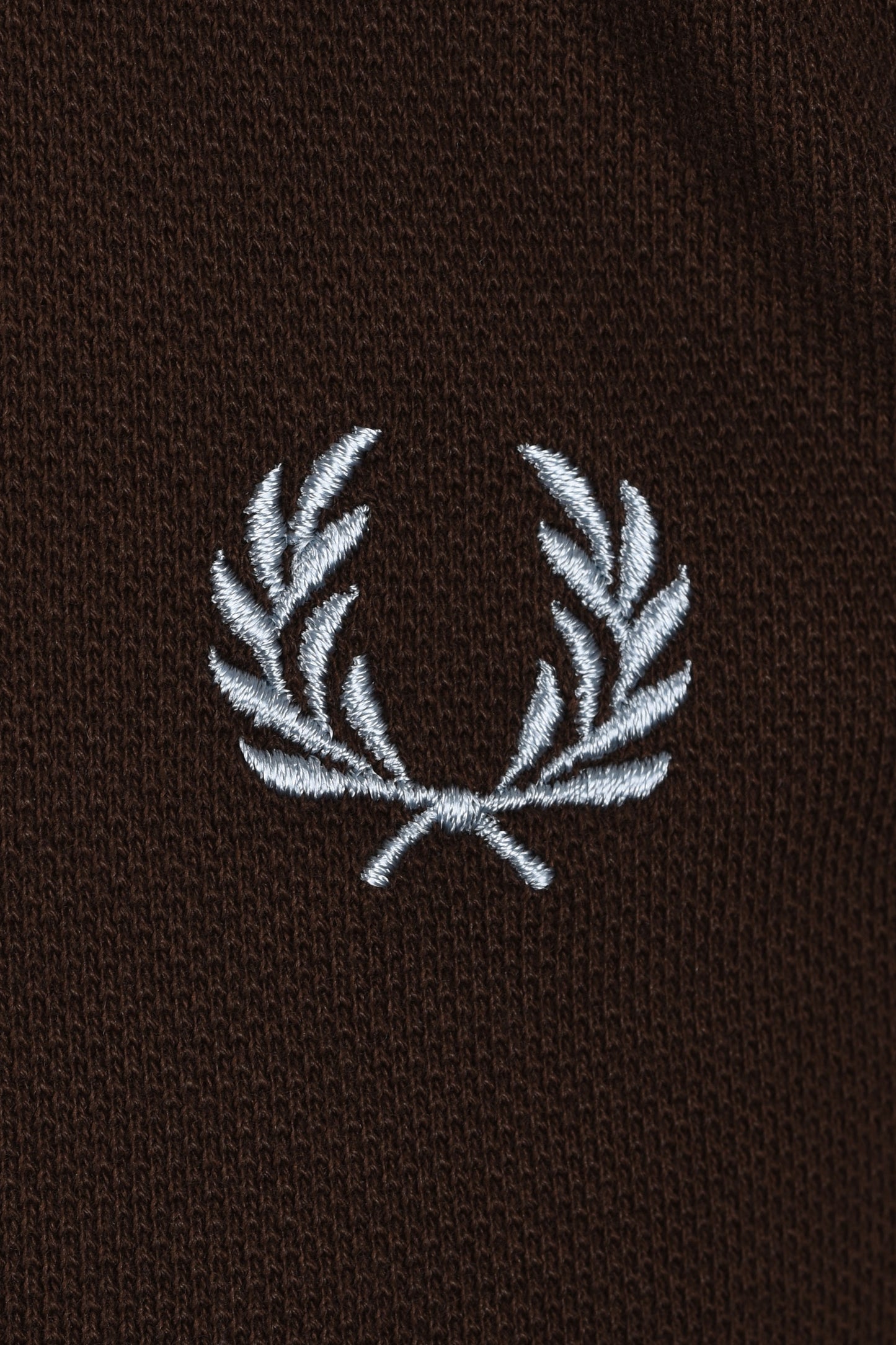 FRED PERRY TWIN TIPPED POLO BURNT TOBACCO/ STOCKPORT BLUE