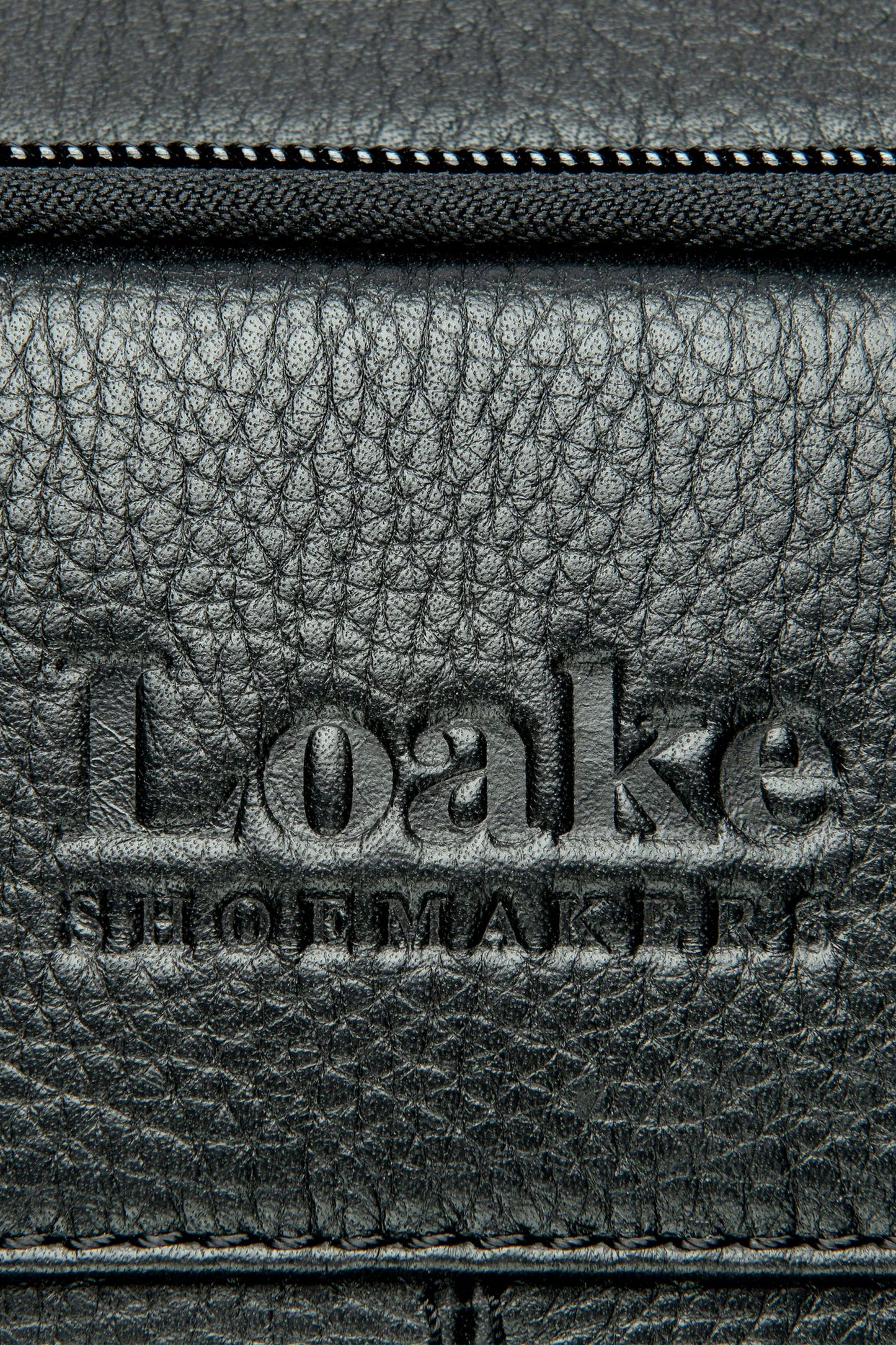 LOAKE WATERLOO LEATHER RUCKSACK BLACK