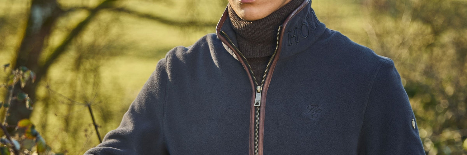 Holland Cooper half-zip banner