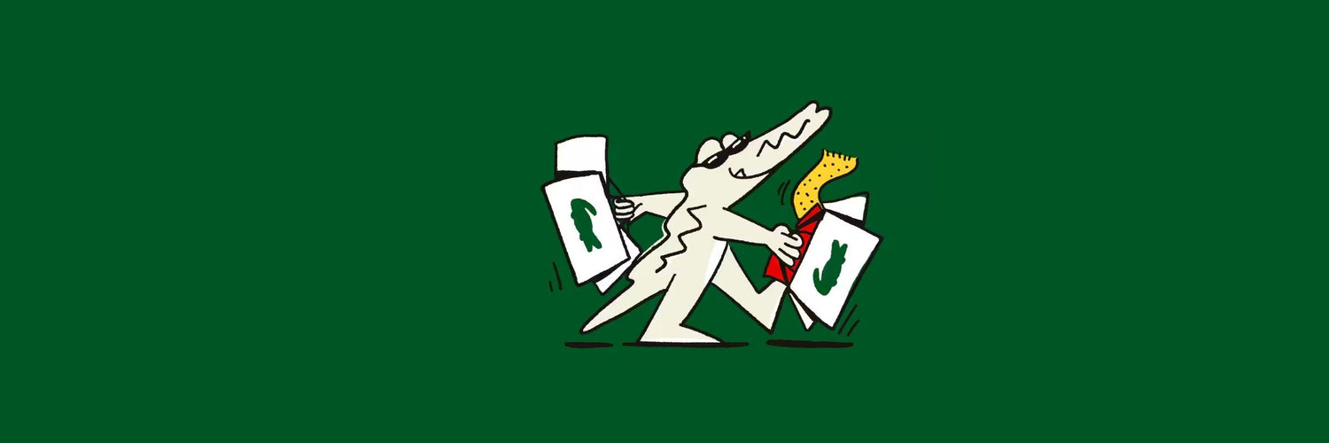 Lacoste crocodile banner 
