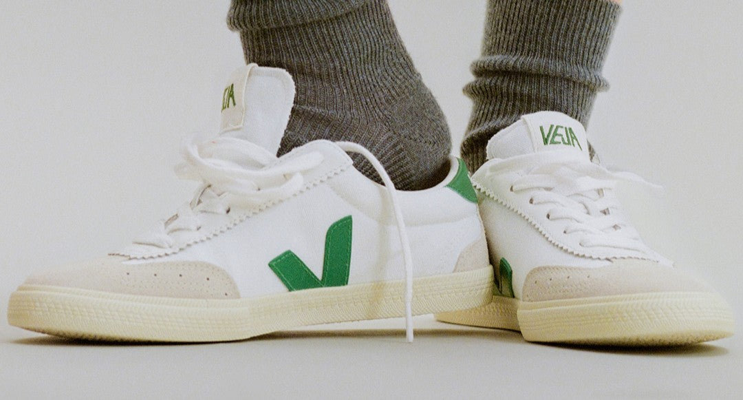 veja Volley Canvas Trainer White/Emeraude