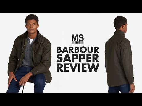 Barbour Sapper Wax Jacket Olive