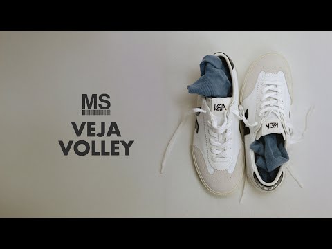 Veja Volley Leather Trainer Bianco/Nautico/Corteccia