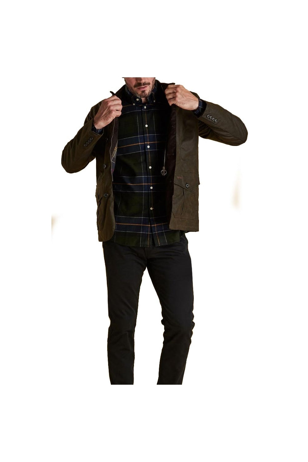 Giacca cerata Barbour Lutz oliva