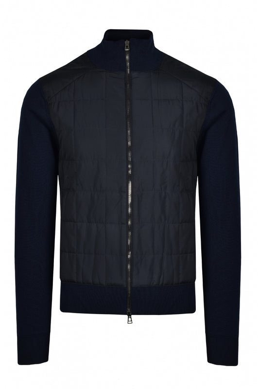 Belstaff Kelbrook Zip Cardigan Washed Navy